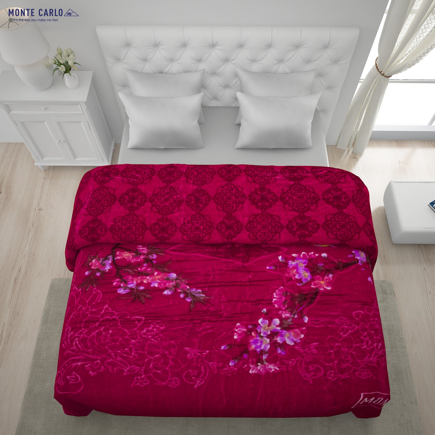 Printed Double Bed Blanket for Heavy Winter -2 Ply