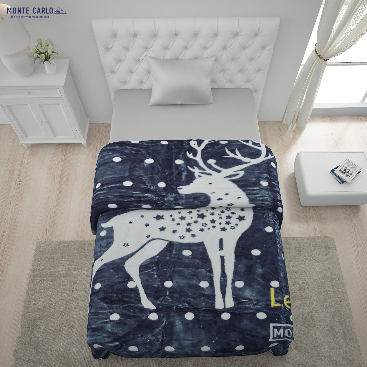 Printed Single Bed Blanket for Mild Winter -2 Ply