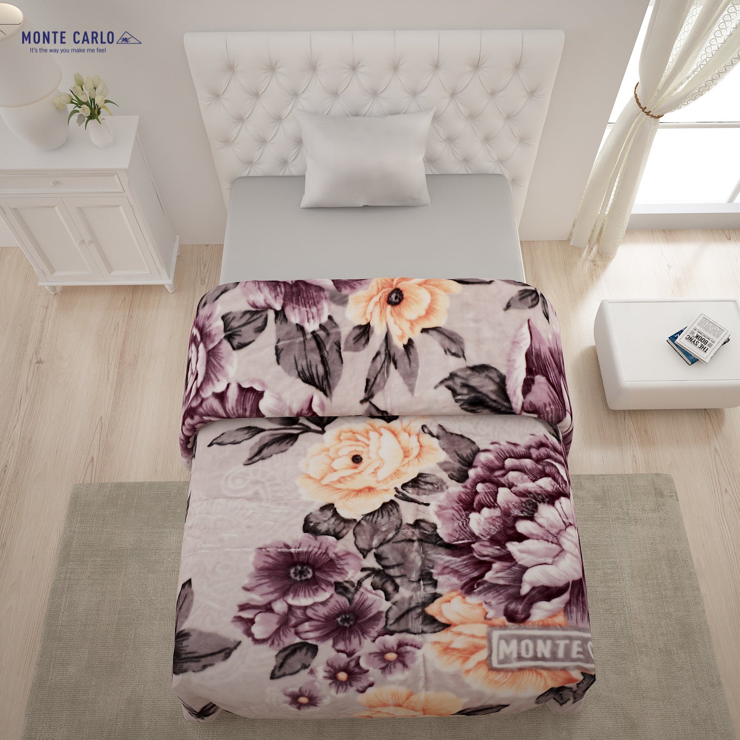 Printed Single Bed Blanket for Heavy Winter -2 Ply