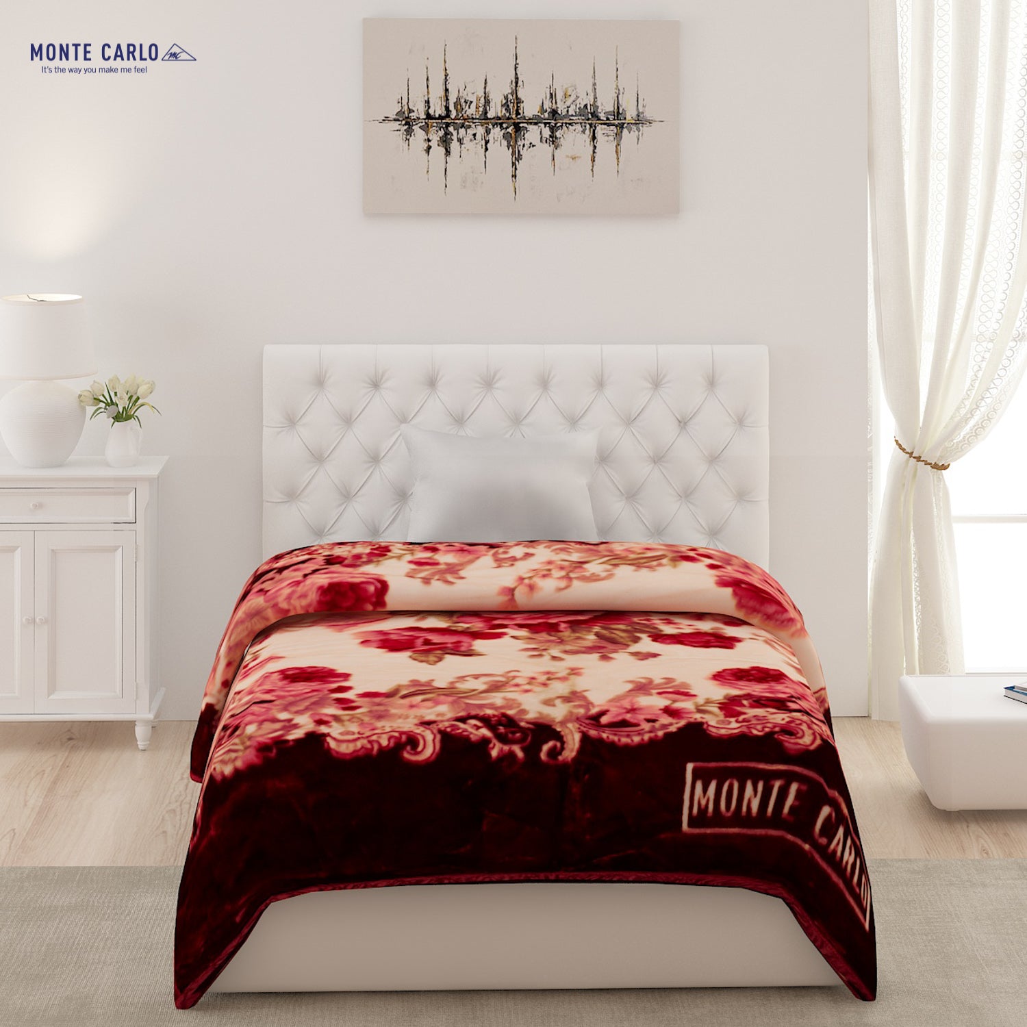 Printed Single Bed Blanket for Heavy Winter -2 Ply