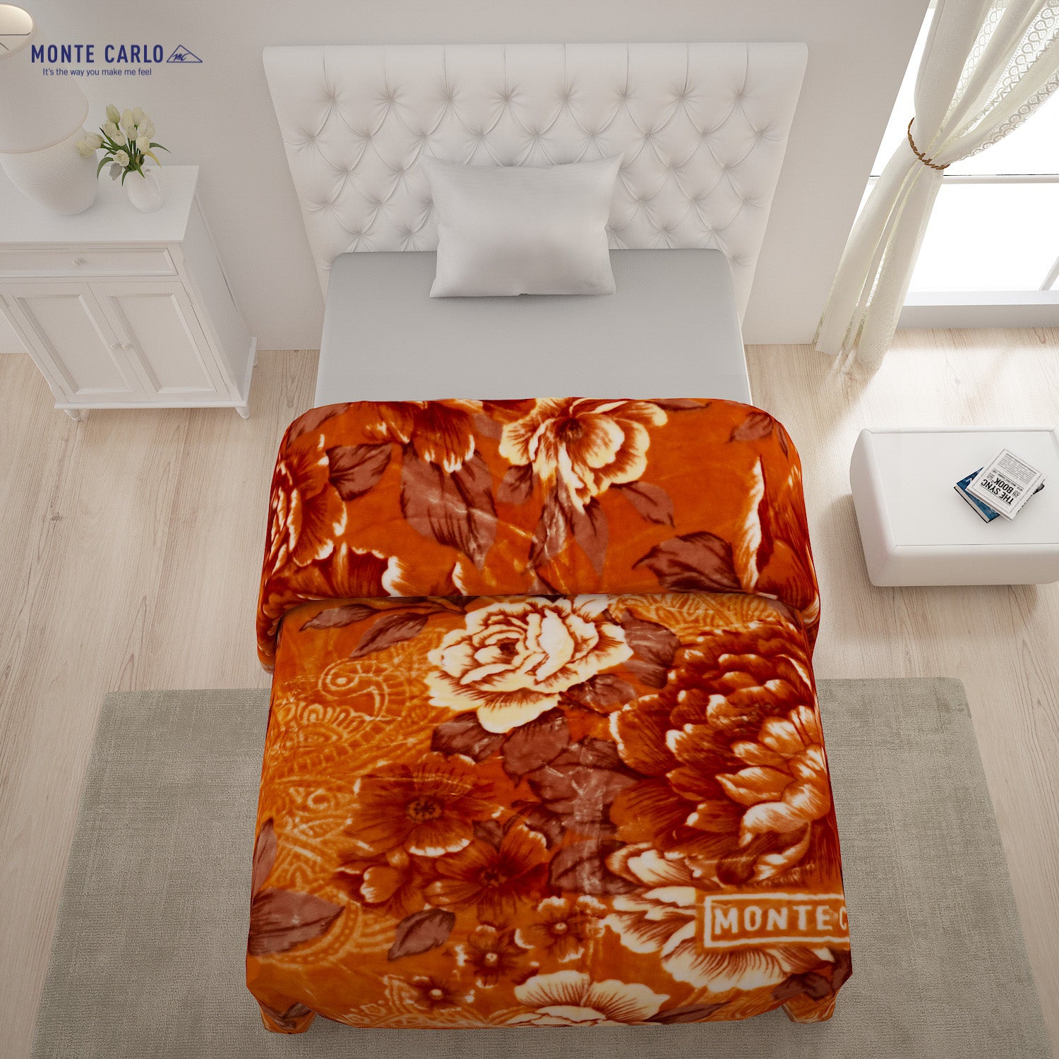 Printed Single Bed Blanket for Heavy Winter -2 Ply