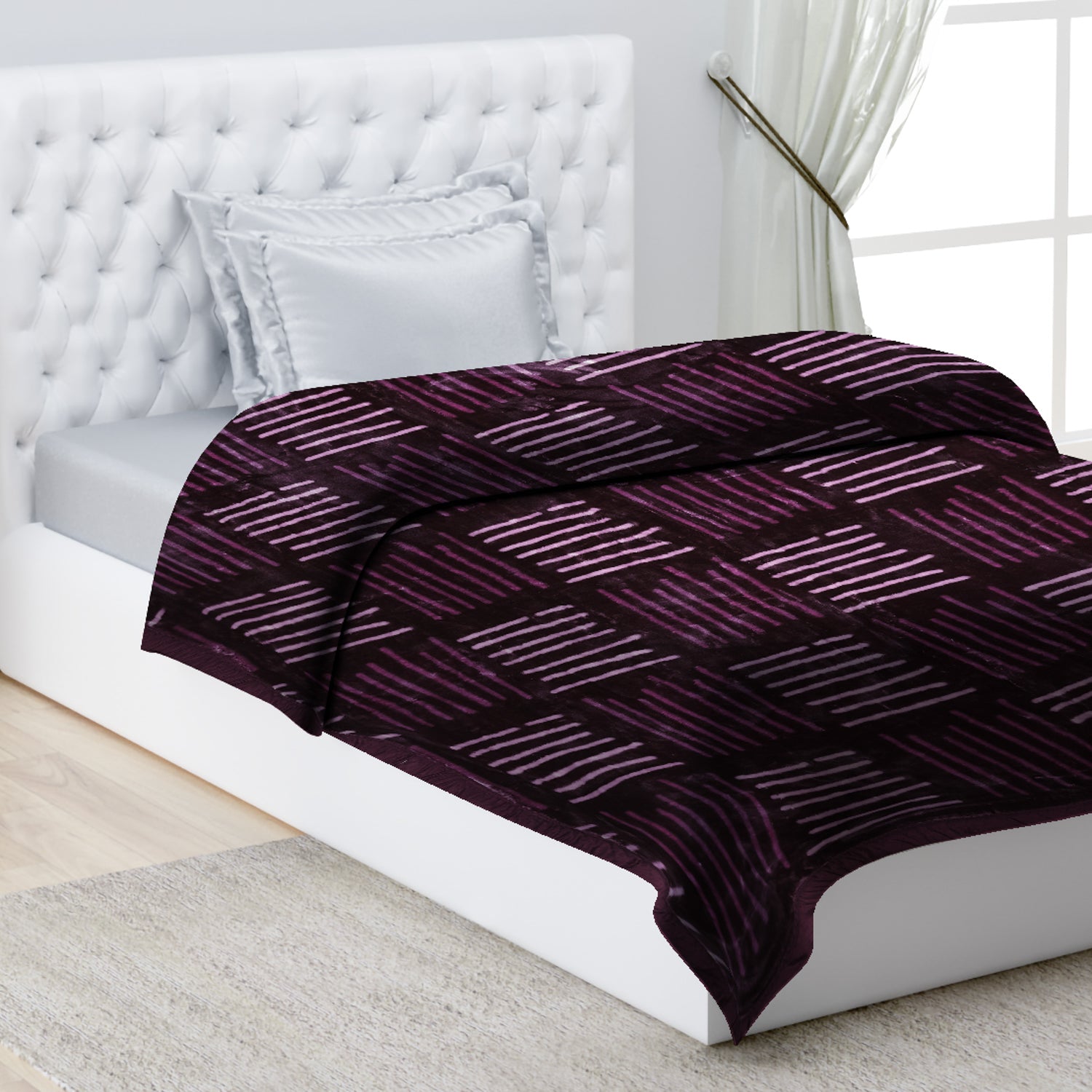 Printed Single Bed Blanket for Mild Winter -2 Ply