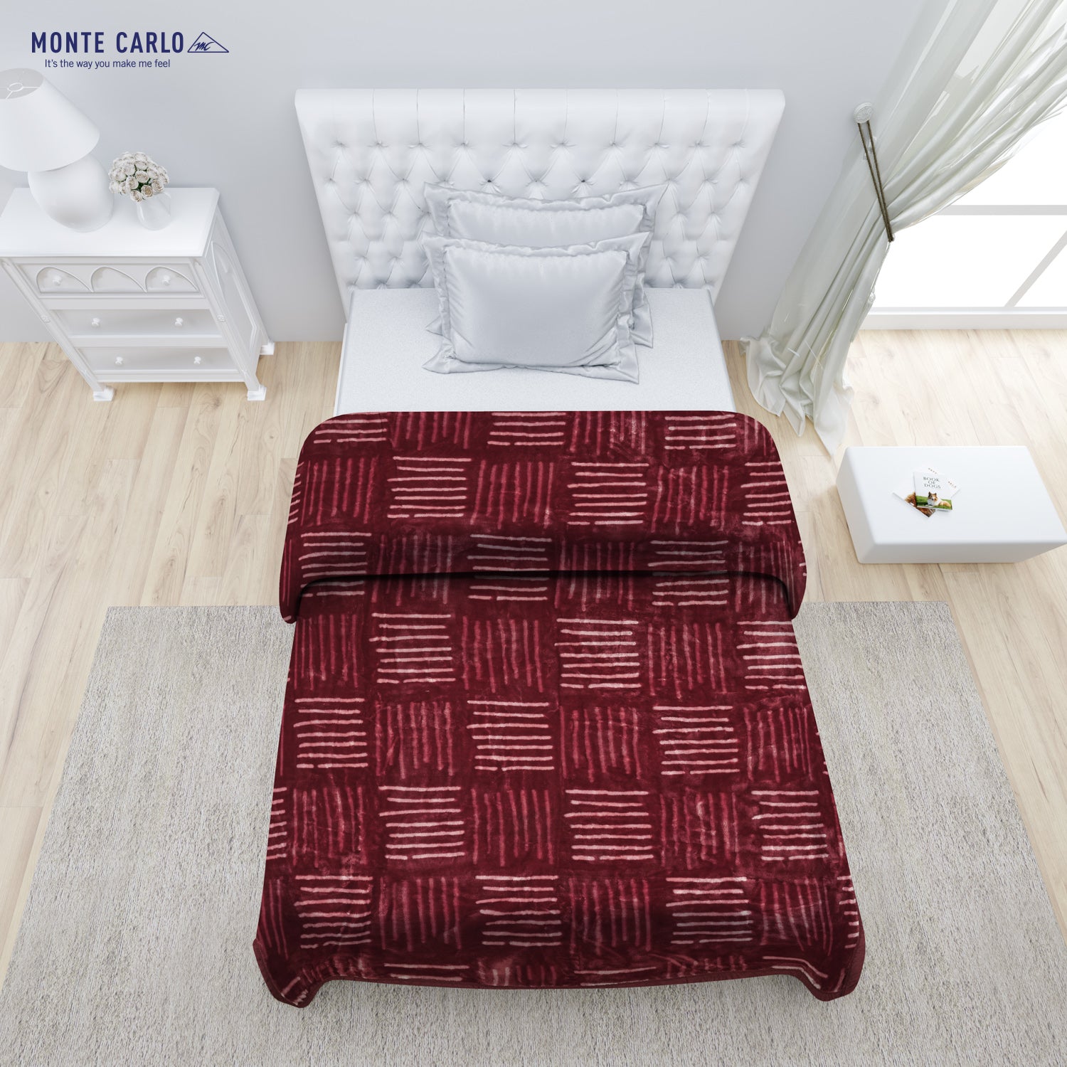 Printed Single Bed Blanket for Mild Winter -2 Ply