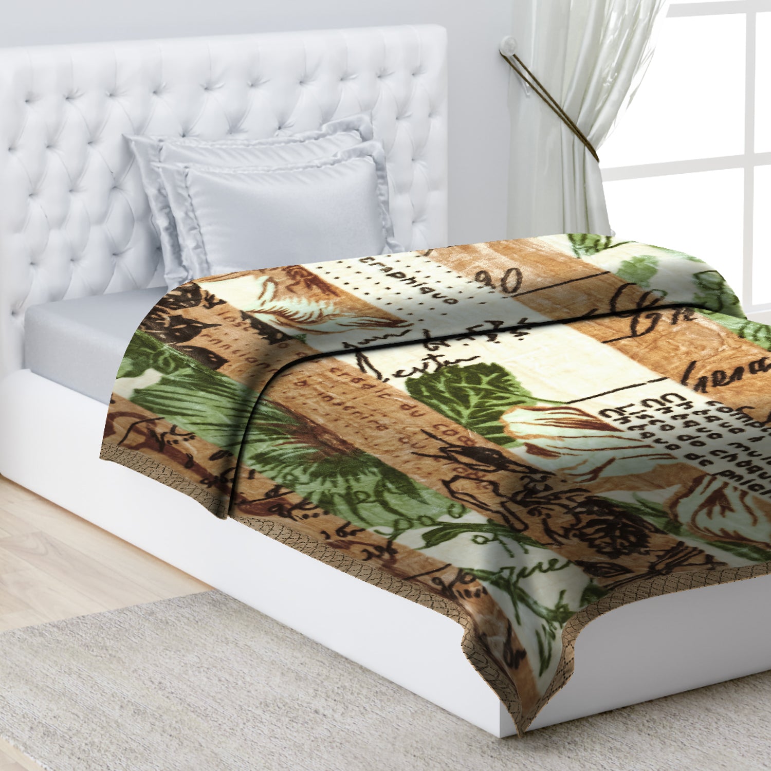 Printed Single Bed Blanket for Mild Winter -2 Ply