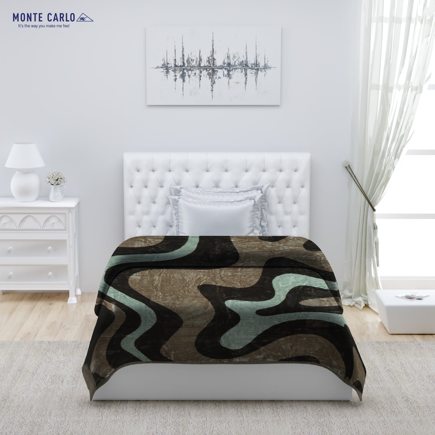 Printed Single Bed Blanket for Mild Winter -2 Ply