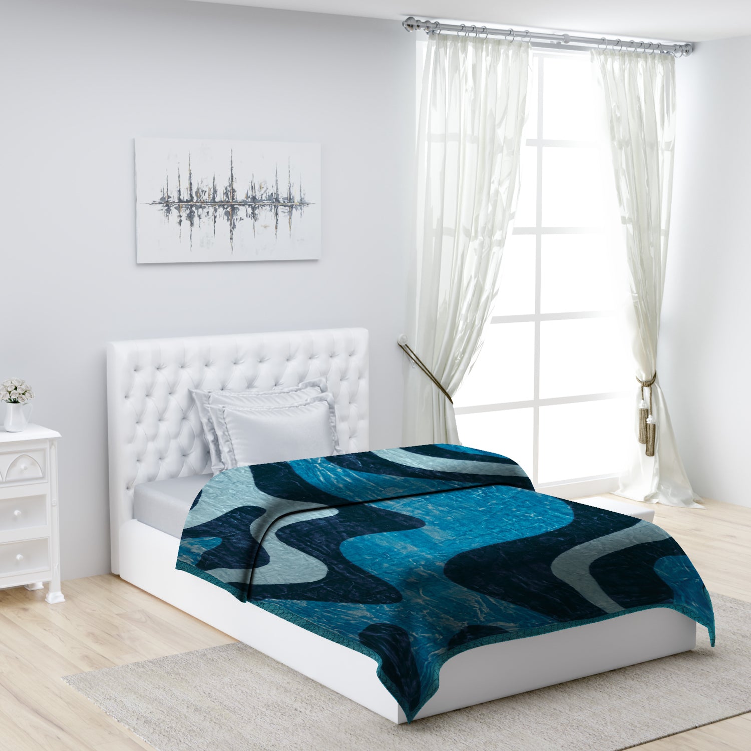 Printed Single Bed Blanket for Mild Winter -2 Ply