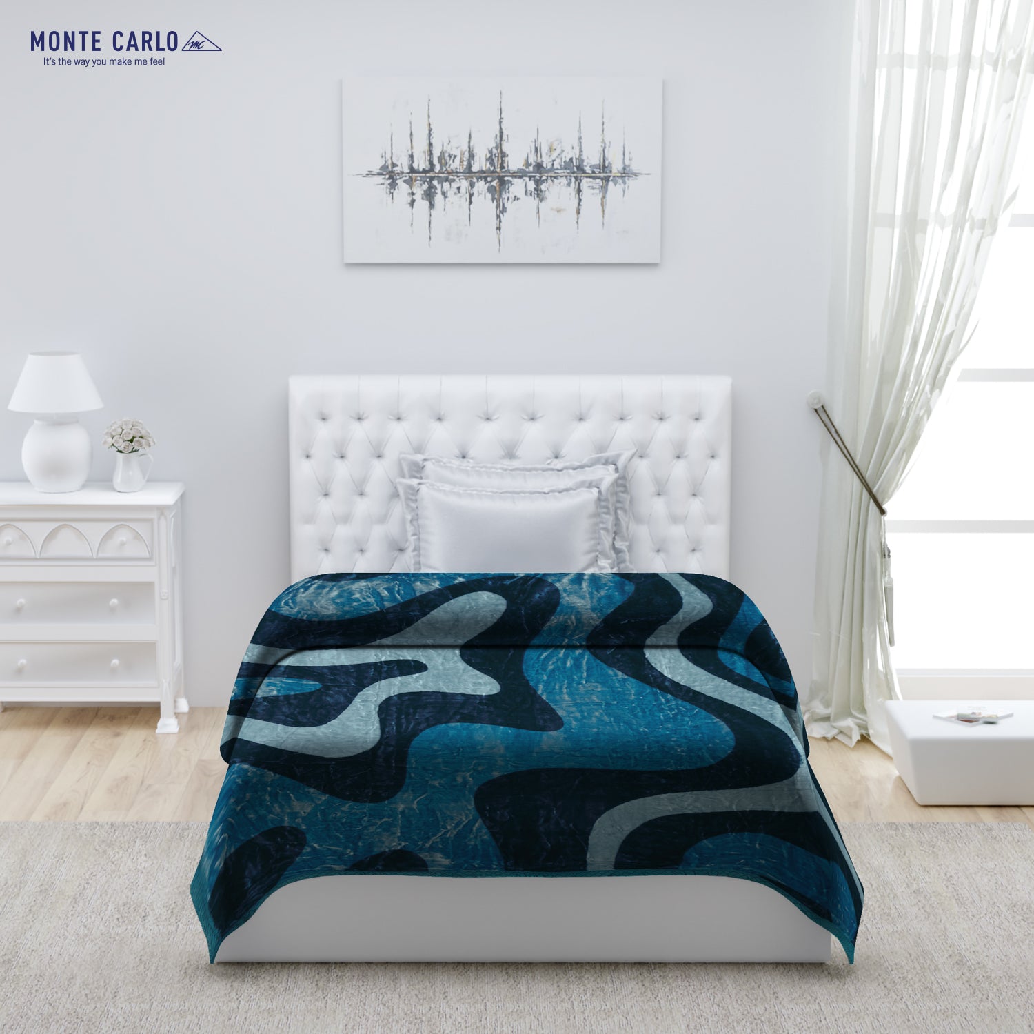 Printed Single Bed Blanket for Mild Winter -2 Ply