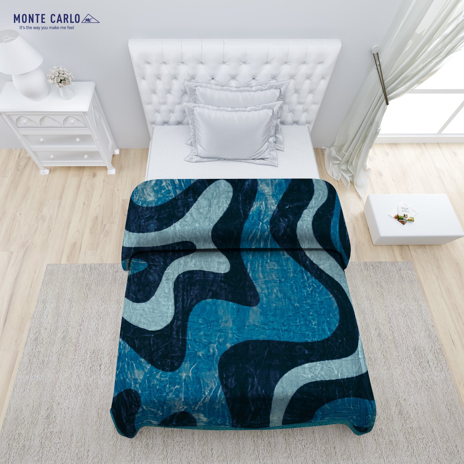 Printed Single Bed Blanket for Mild Winter -2 Ply