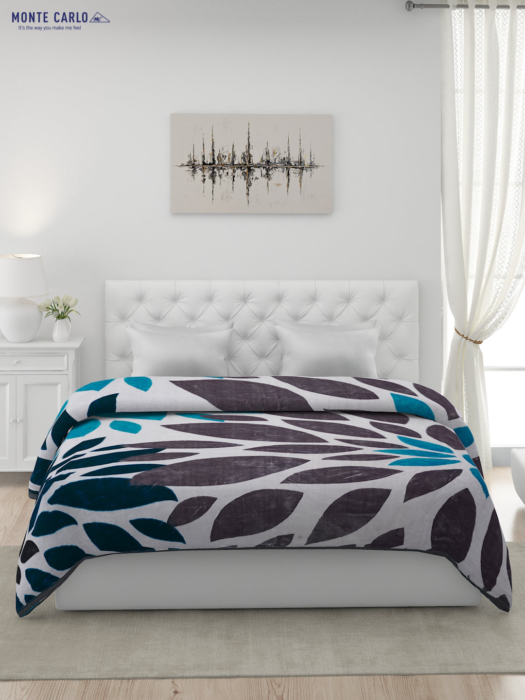 Printed Double Bed Blanket for Heavy Winter -2 Ply