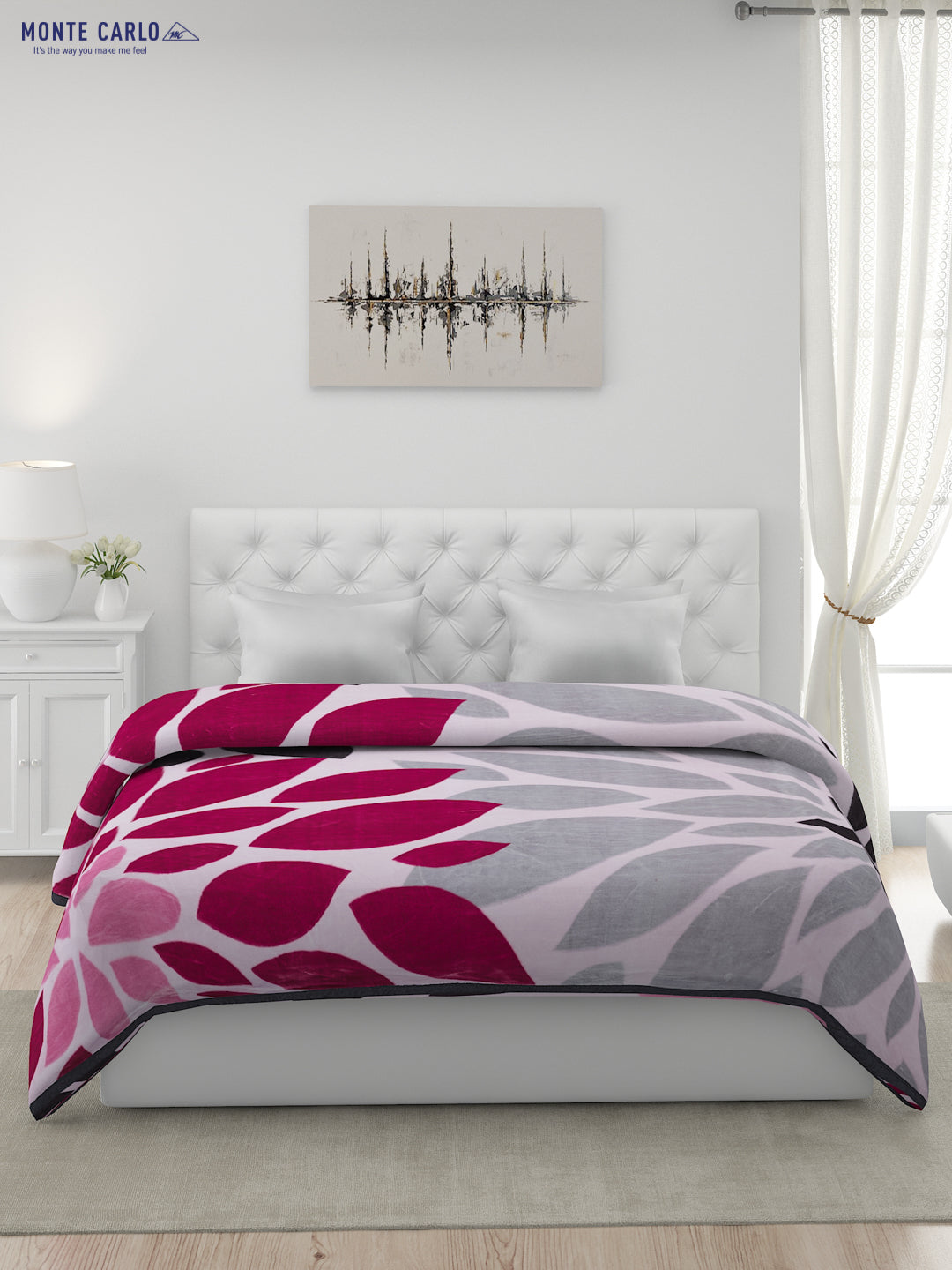 Printed Double Bed Blanket for Heavy Winter -2 Ply