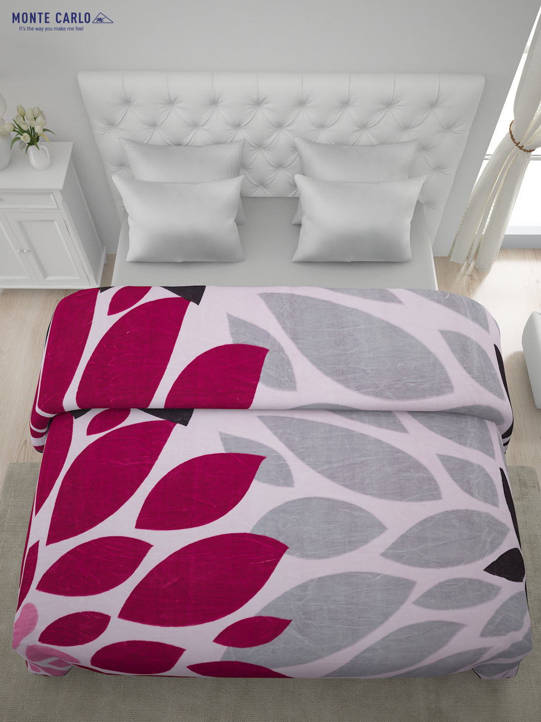 Printed Double Bed Blanket for Heavy Winter -2 Ply