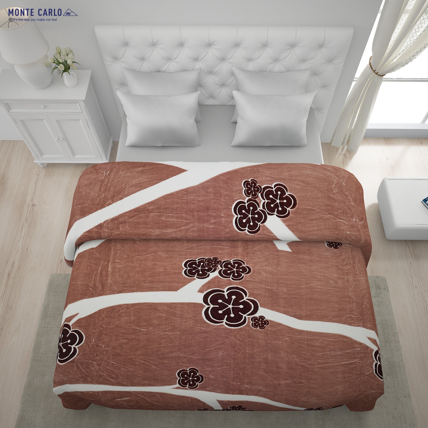 Printed Double Bed Blanket for Heavy Winter -2 Ply