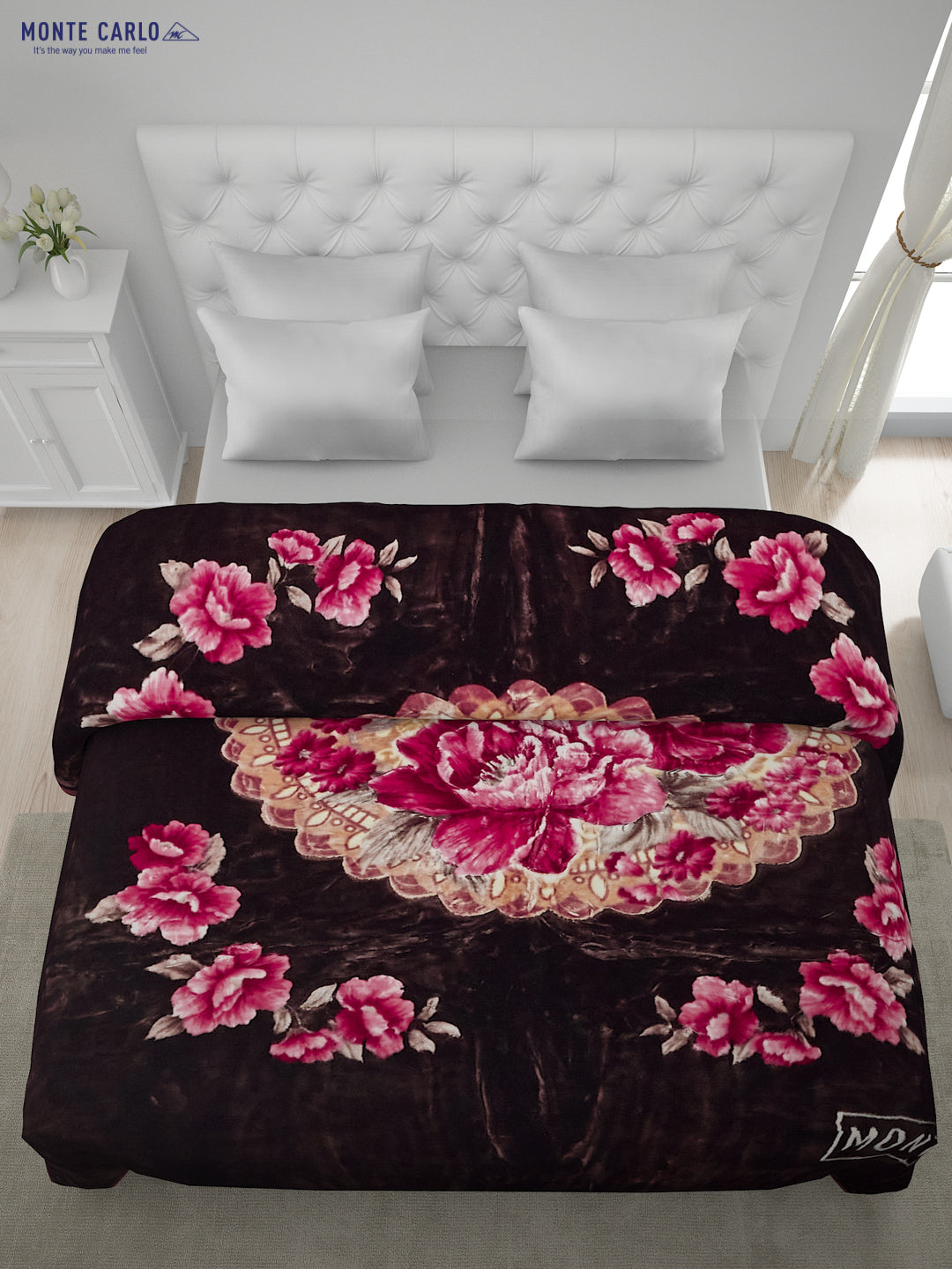 Printed Double Bed Blanket for Heavy Winter -2 Ply