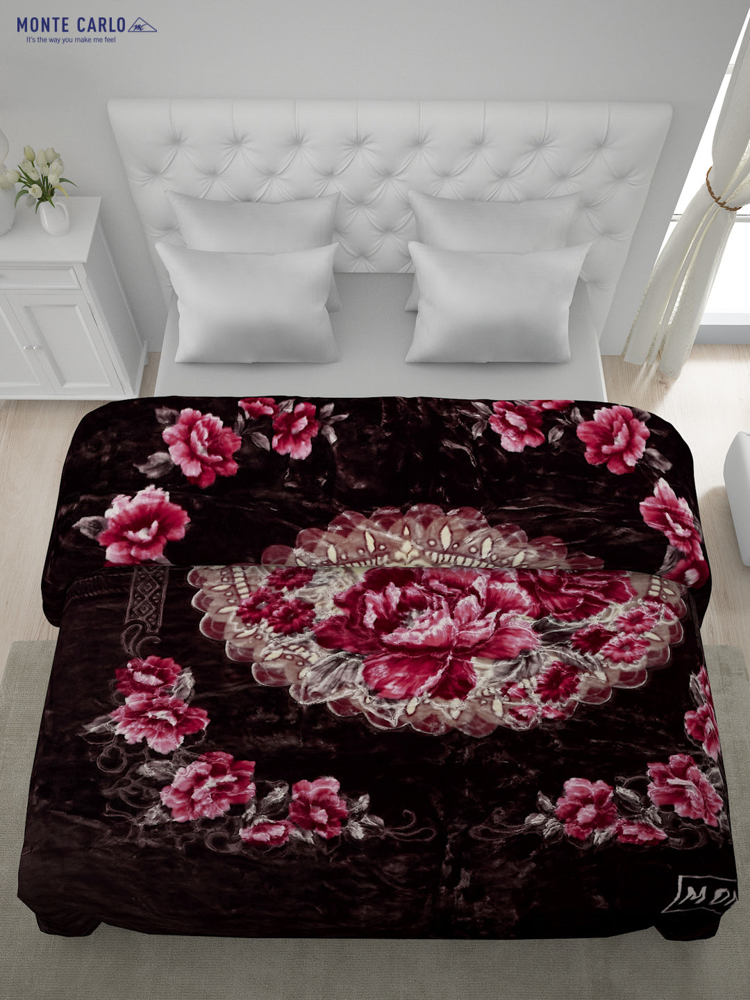 Printed Double Bed Blanket for Heavy Winter -2 Ply