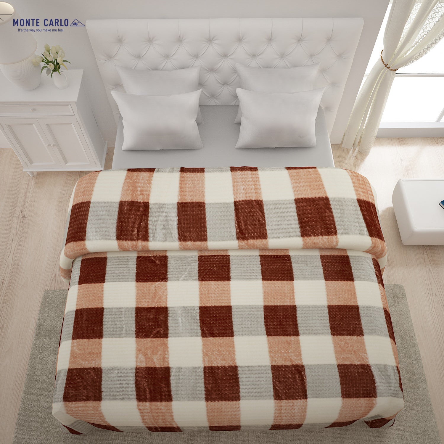 Printed Double Bed Blanket for Heavy Winter -2 Ply