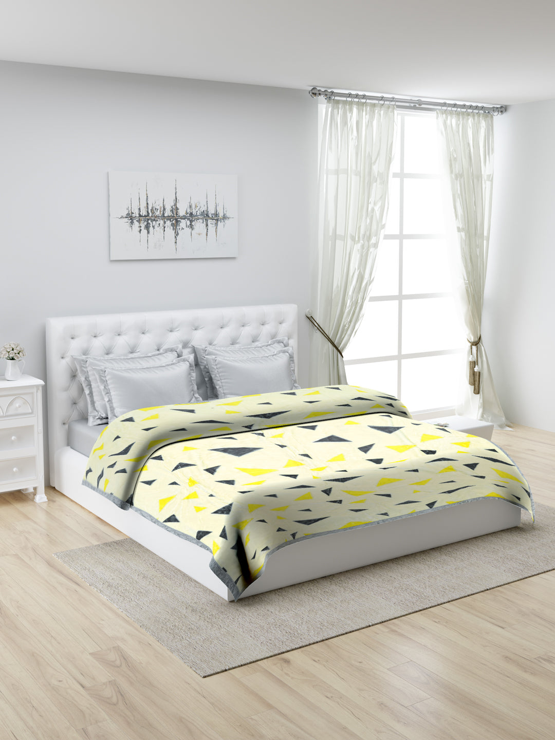 Printed Double Bed Blanket for Heavy Winter -1 Ply