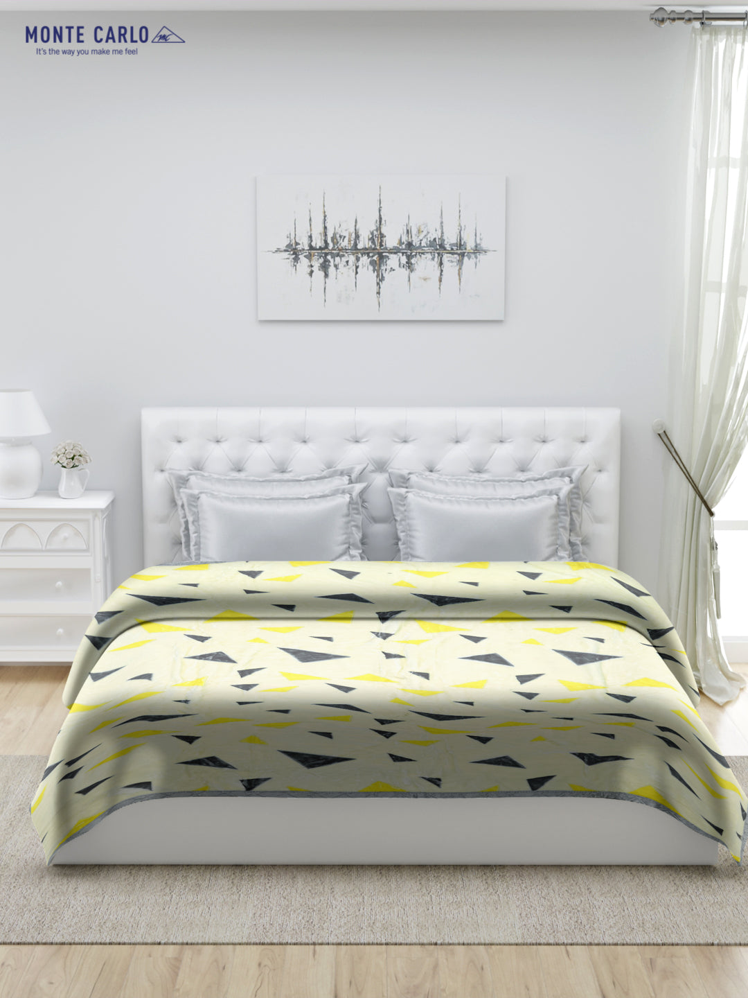 Printed Double Bed Blanket for Heavy Winter -1 Ply