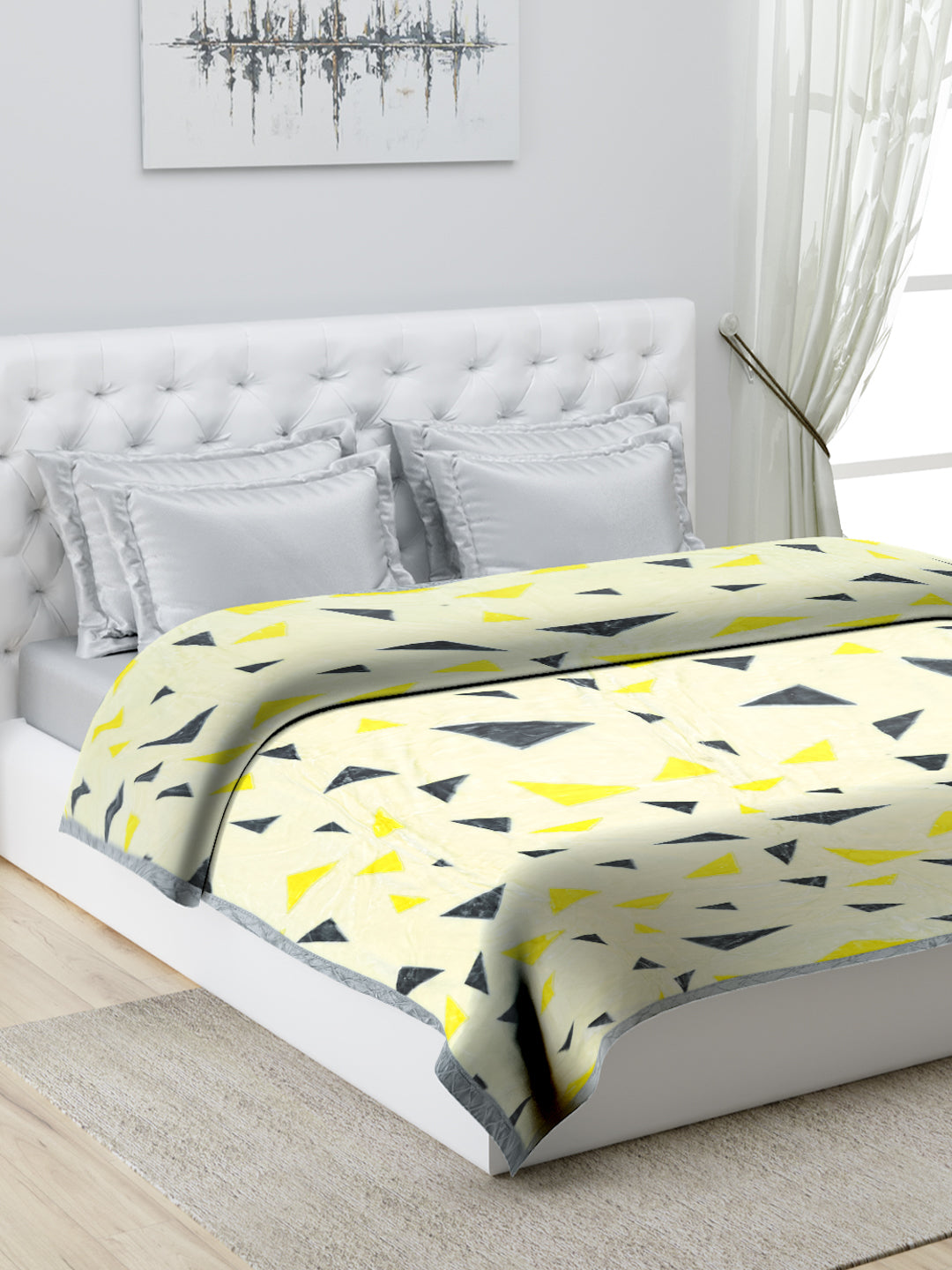 Printed Double Bed Blanket for Heavy Winter -1 Ply