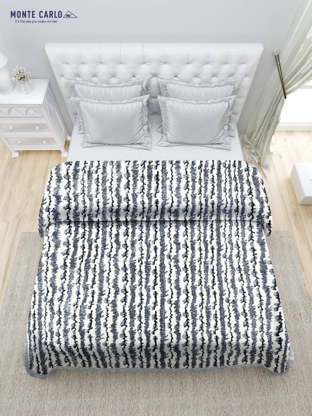 Printed Double Bed Blanket for Heavy Winter -1 Ply