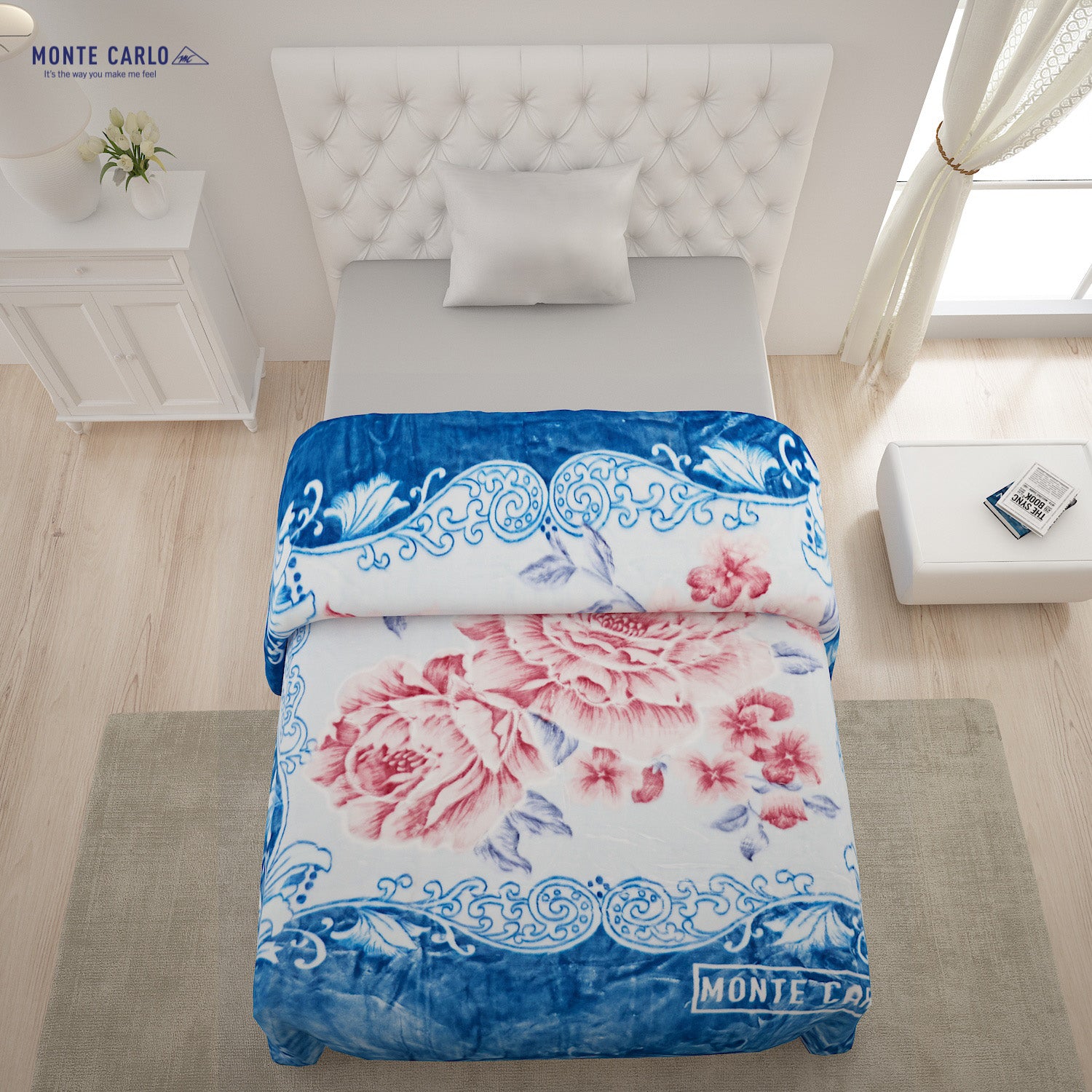 Printed Single Bed Blanket for Heavy Winter -1 Ply