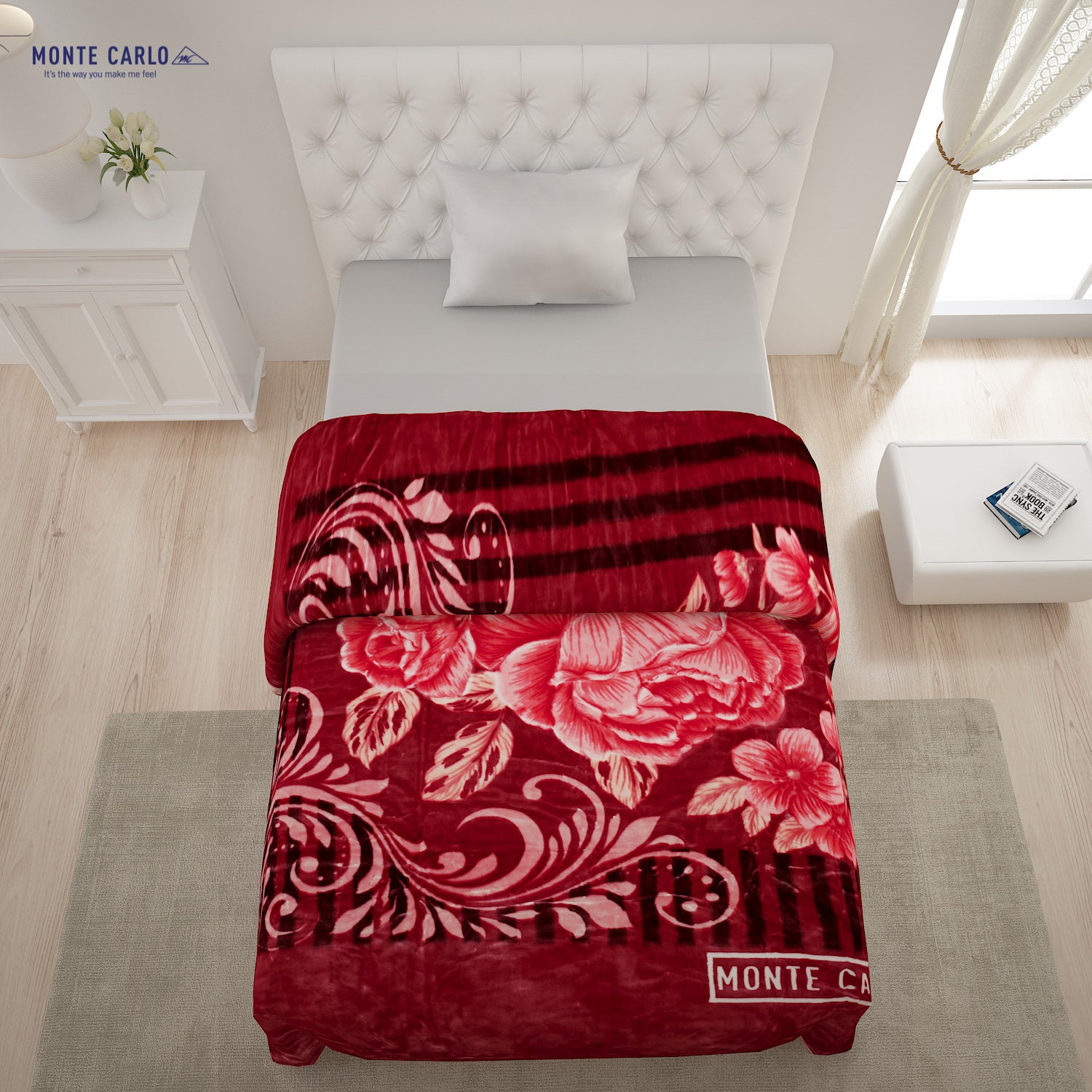 Printed Single Bed Blanket for Heavy Winter -1 Ply