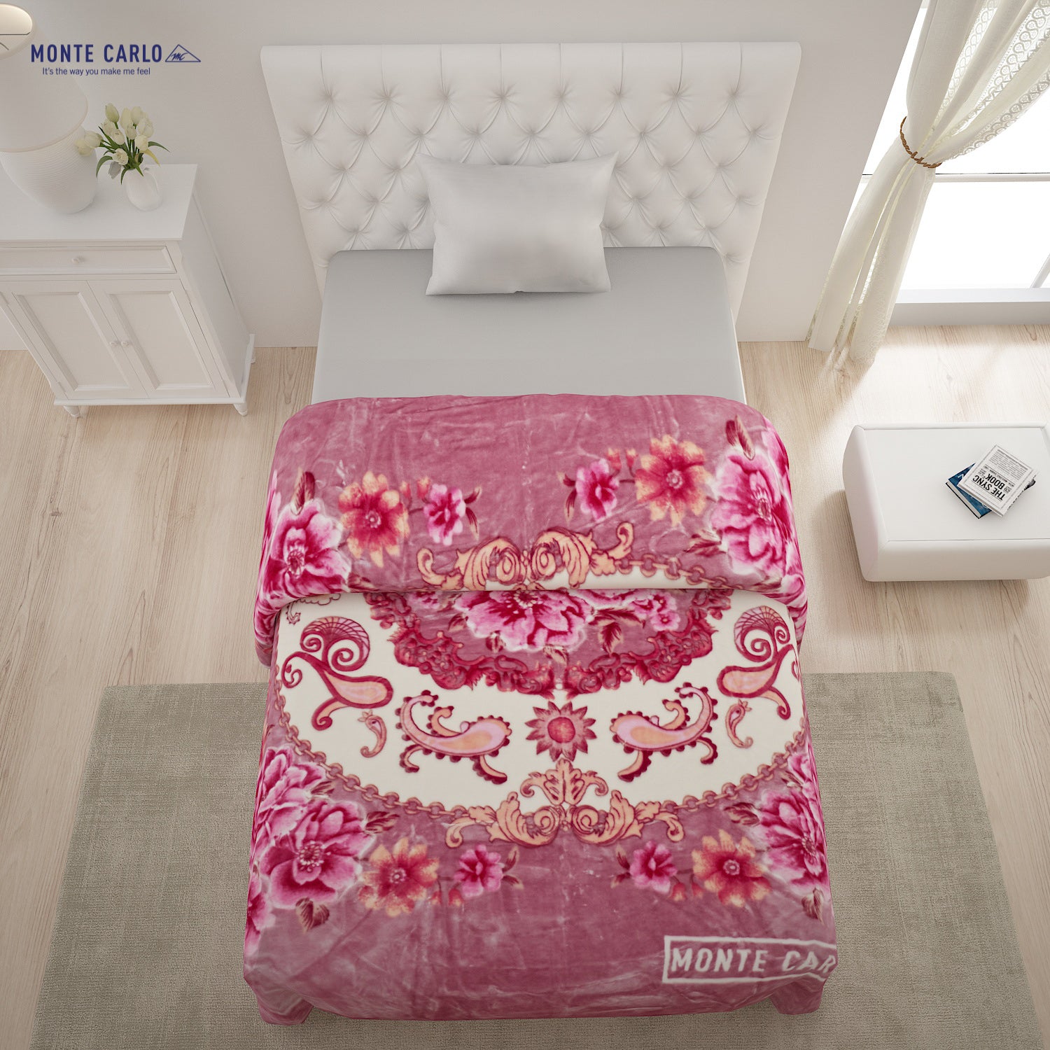 Printed Single Bed Blanket for Heavy Winter -1 Ply