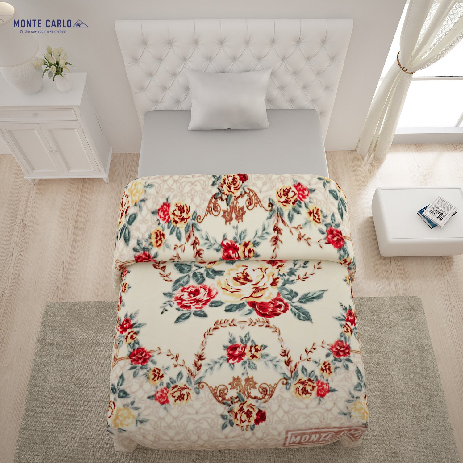 Printed Single Bed Blanket for Heavy Winter -1 Ply