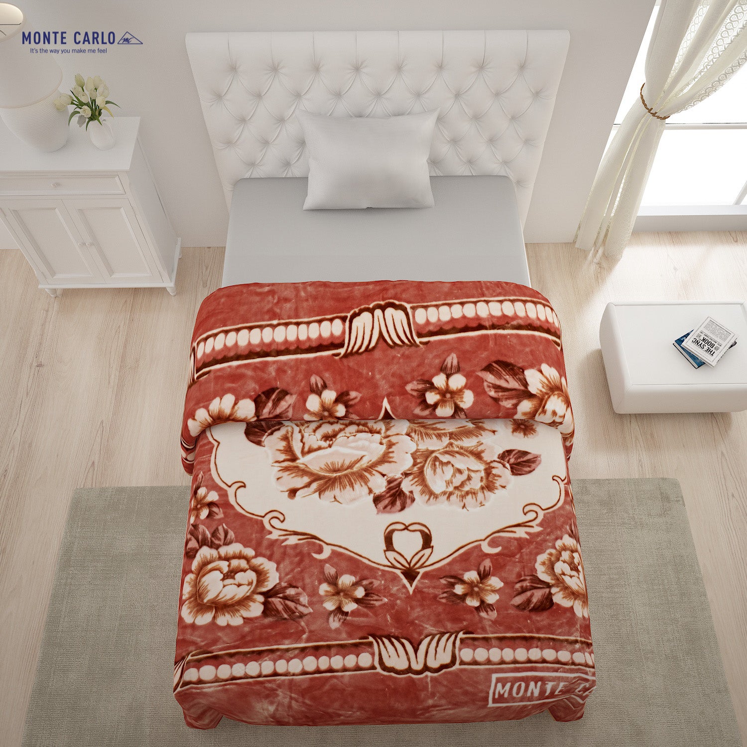 Printed Single Bed Blanket for Heavy Winter -1 Ply