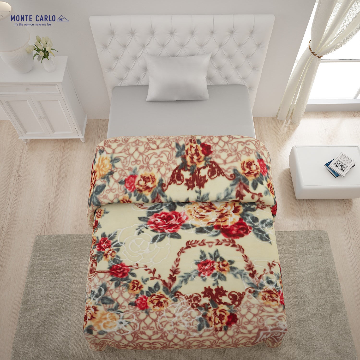 Printed Single Bed Blanket for Heavy Winter -2 Ply