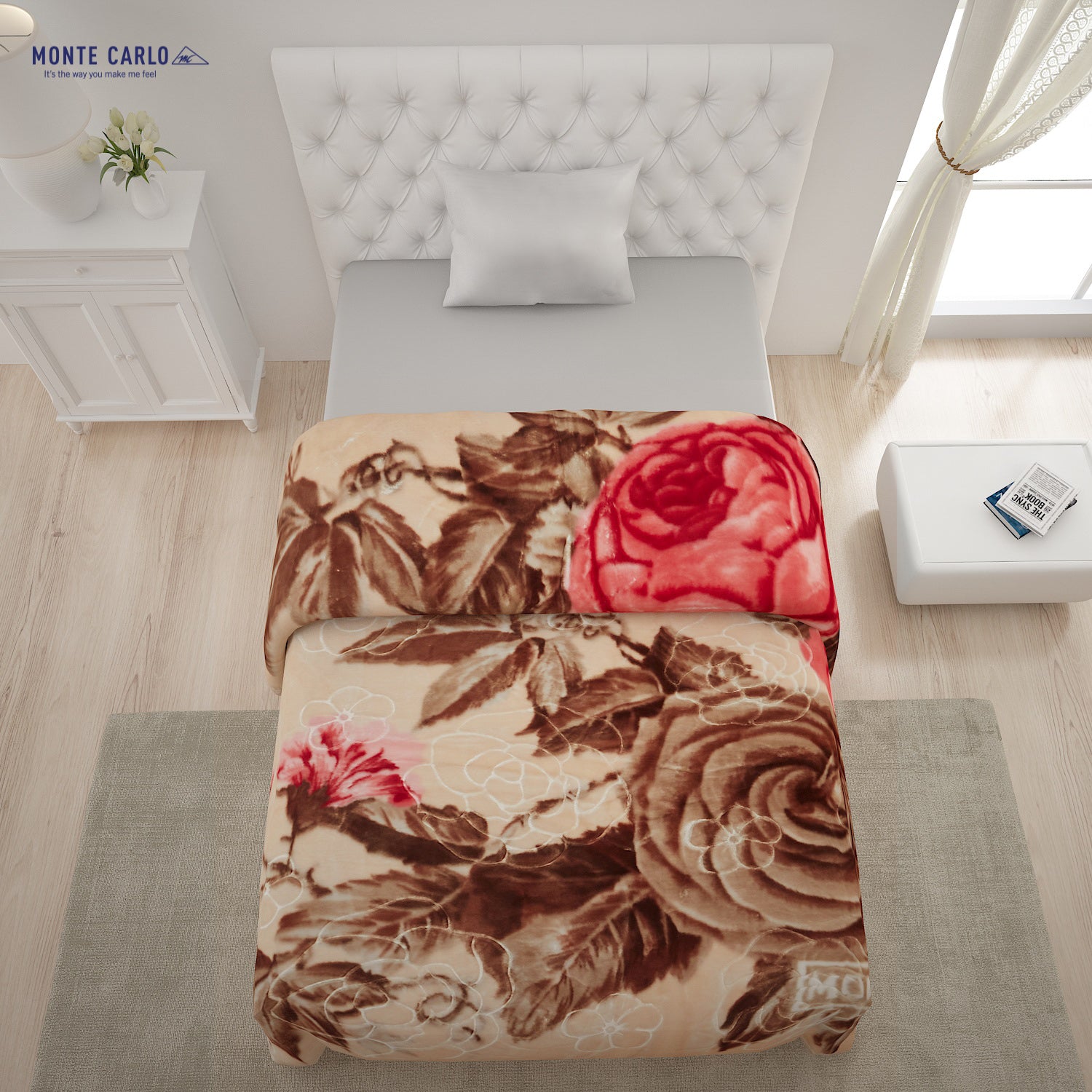 Printed Single Bed Blanket for Heavy Winter -2 Ply