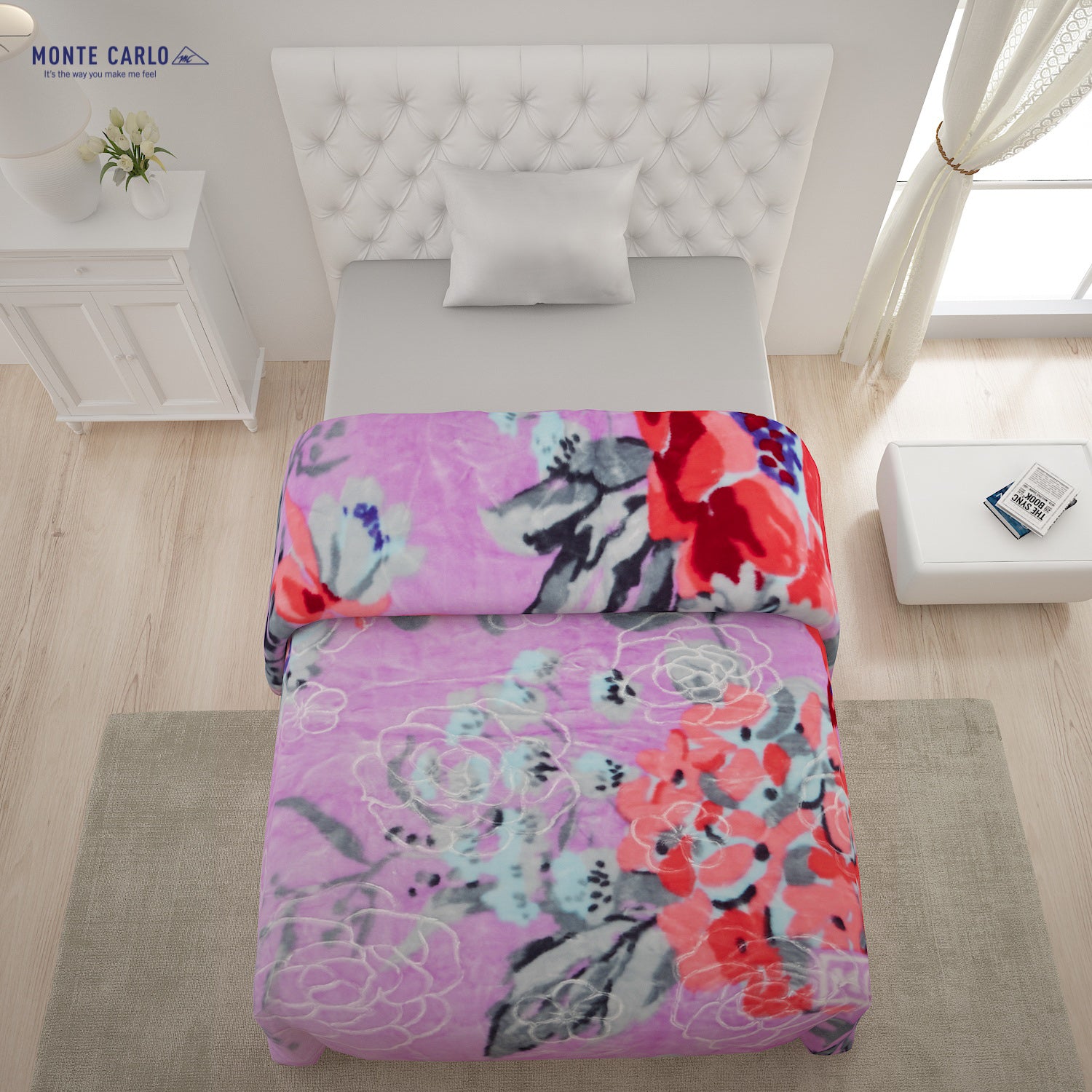 Printed Single Bed Blanket for Heavy Winter -2 Ply