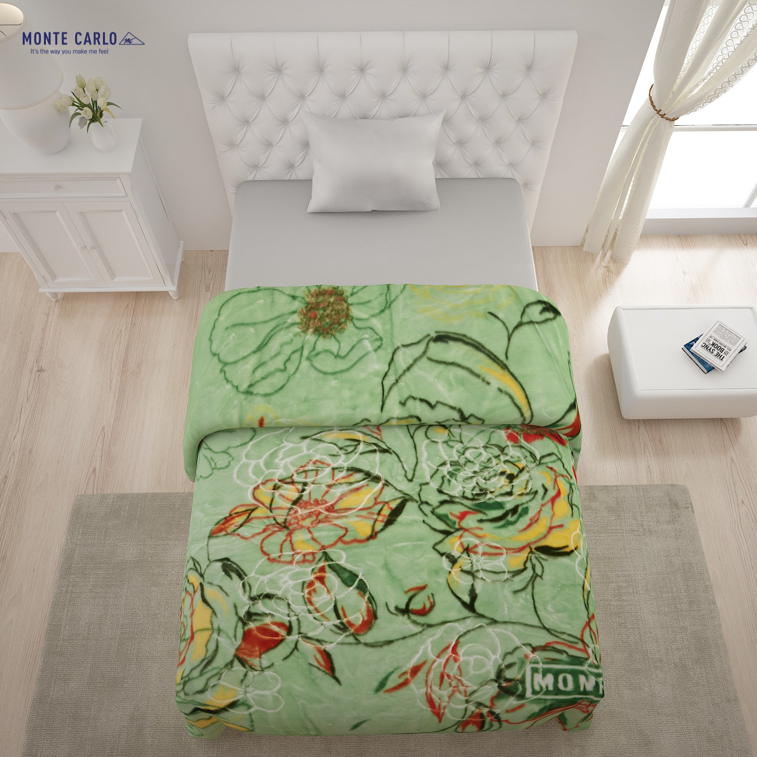 Printed Single Bed Blanket for Heavy Winter -2 Ply