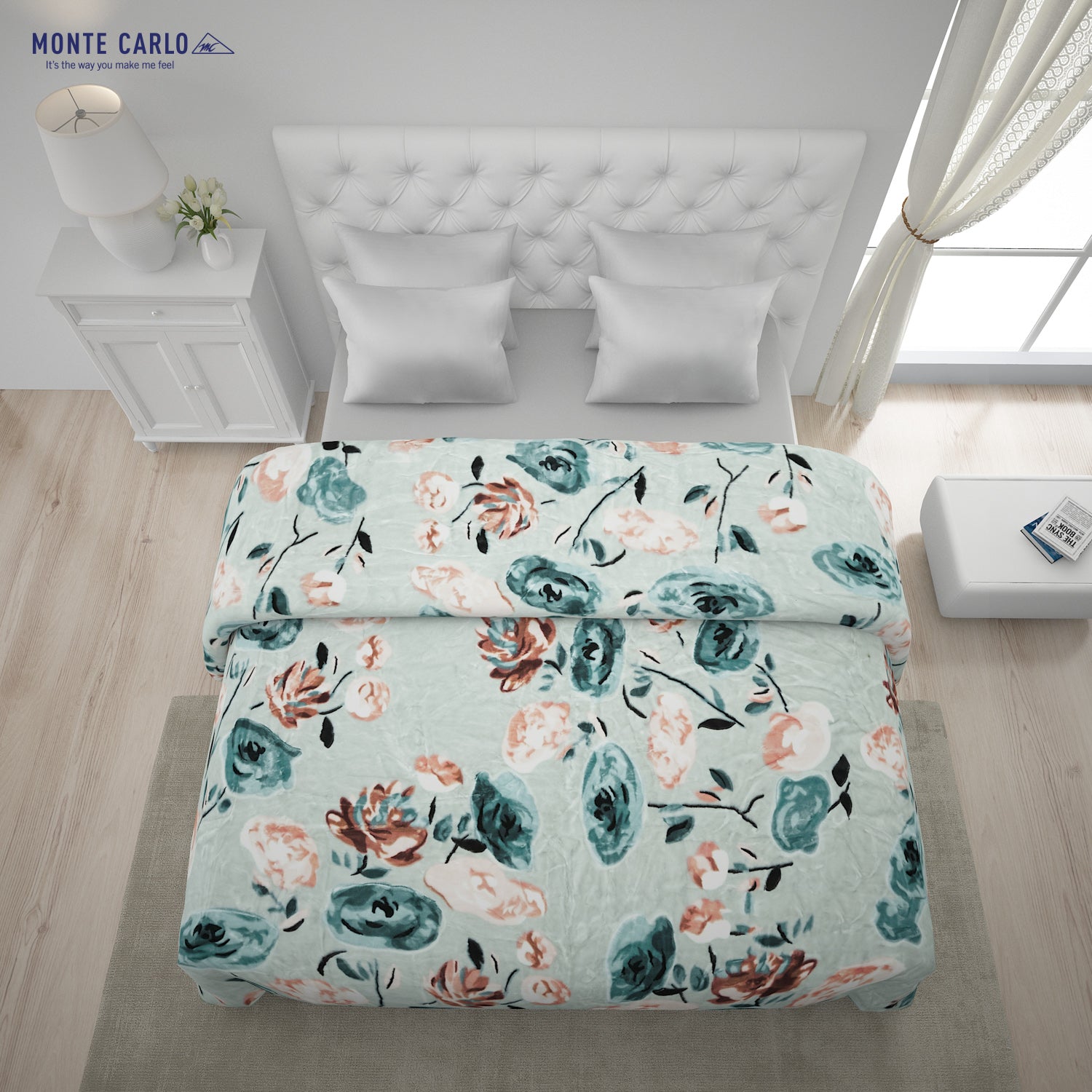 Printed Double Bed Blanket for Heavy Winter -2 Ply