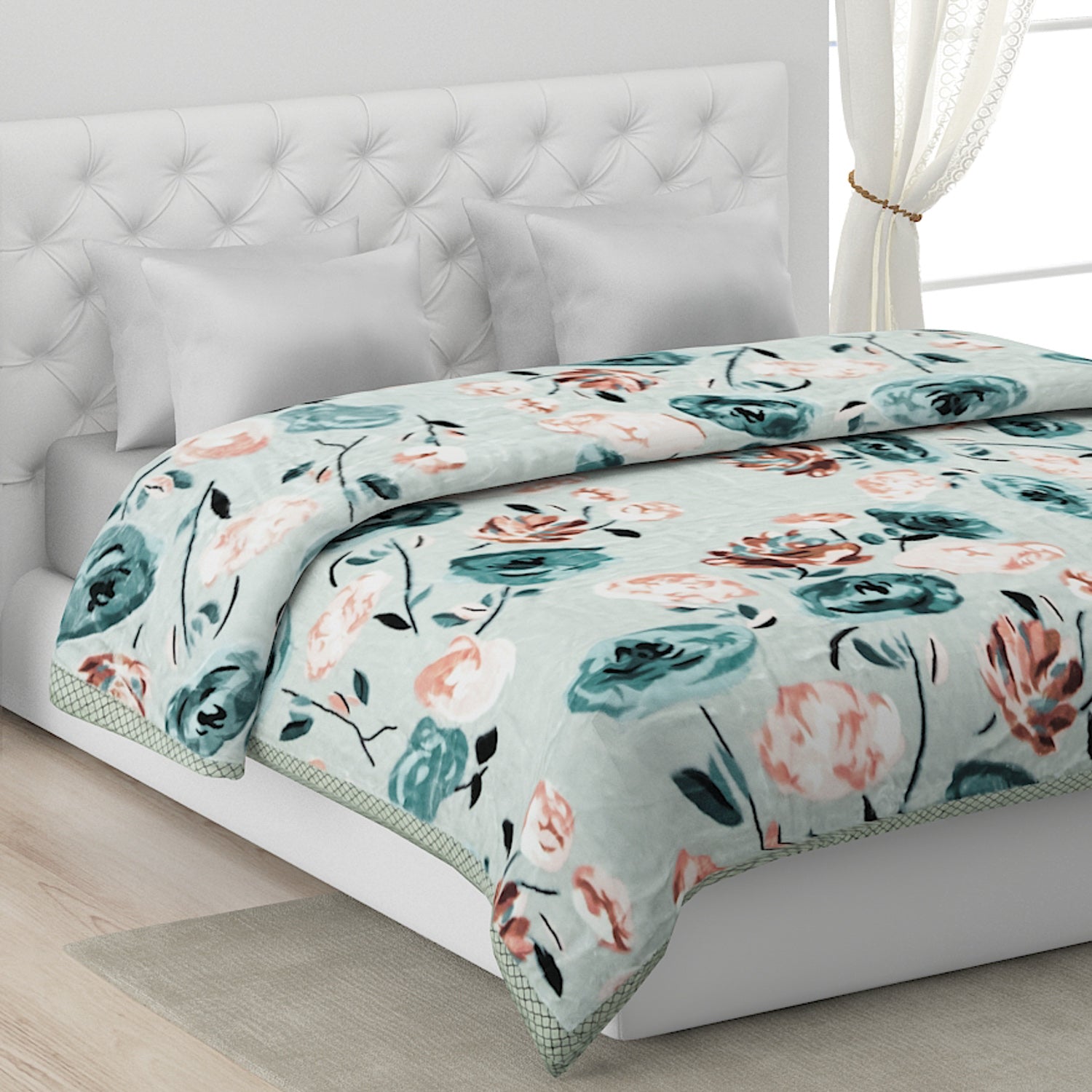 Printed Double Bed Blanket for Heavy Winter -2 Ply