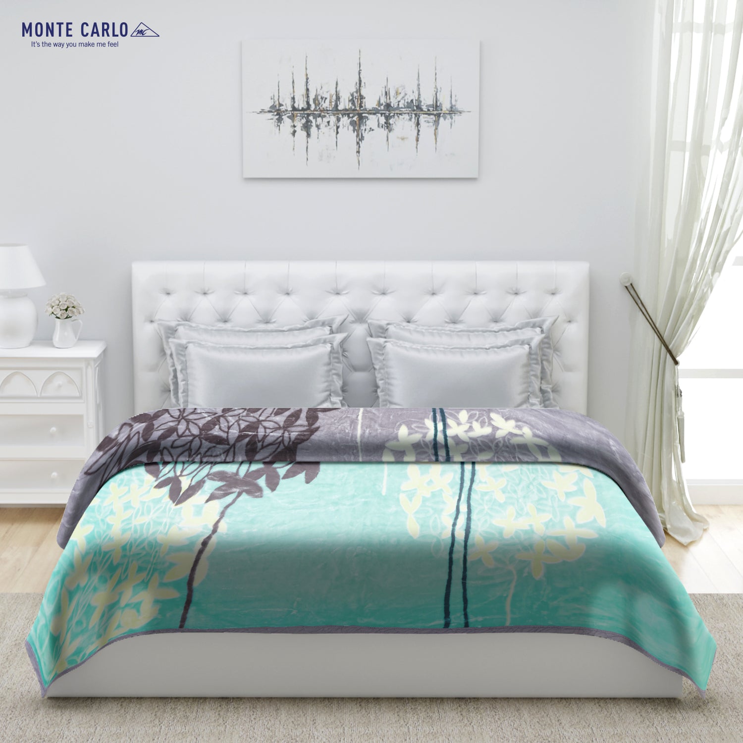 Printed Double Bed Blanket for Heavy Winter -2 Ply