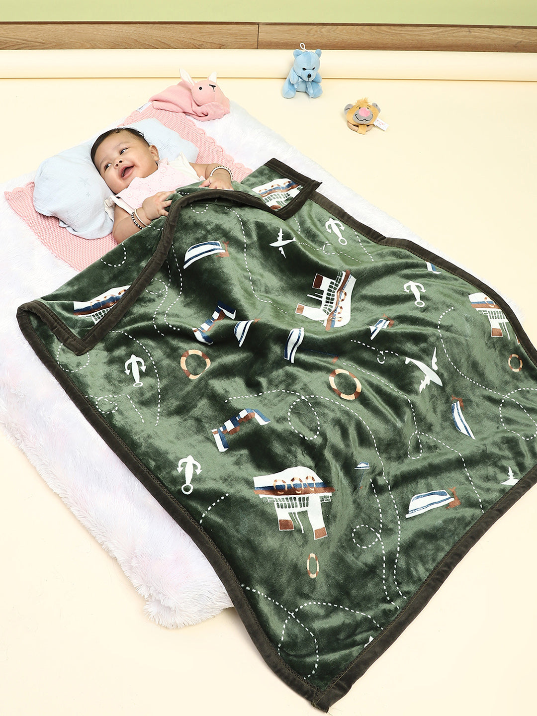 Printed Baby Blanket for Mild Winter -2 Ply