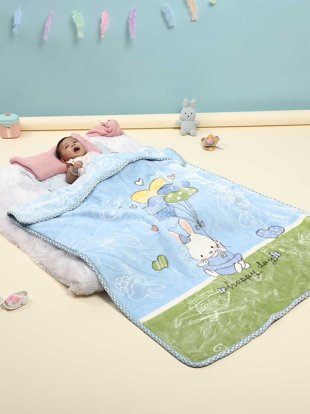 Printed Baby Blanket for Mild Winter -2 Ply