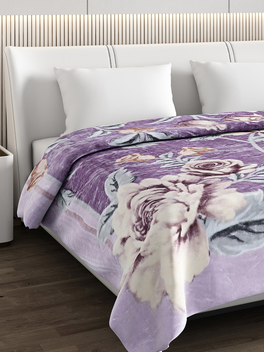 Printed Double Bed Blanket for Heavy Winter -2 Ply