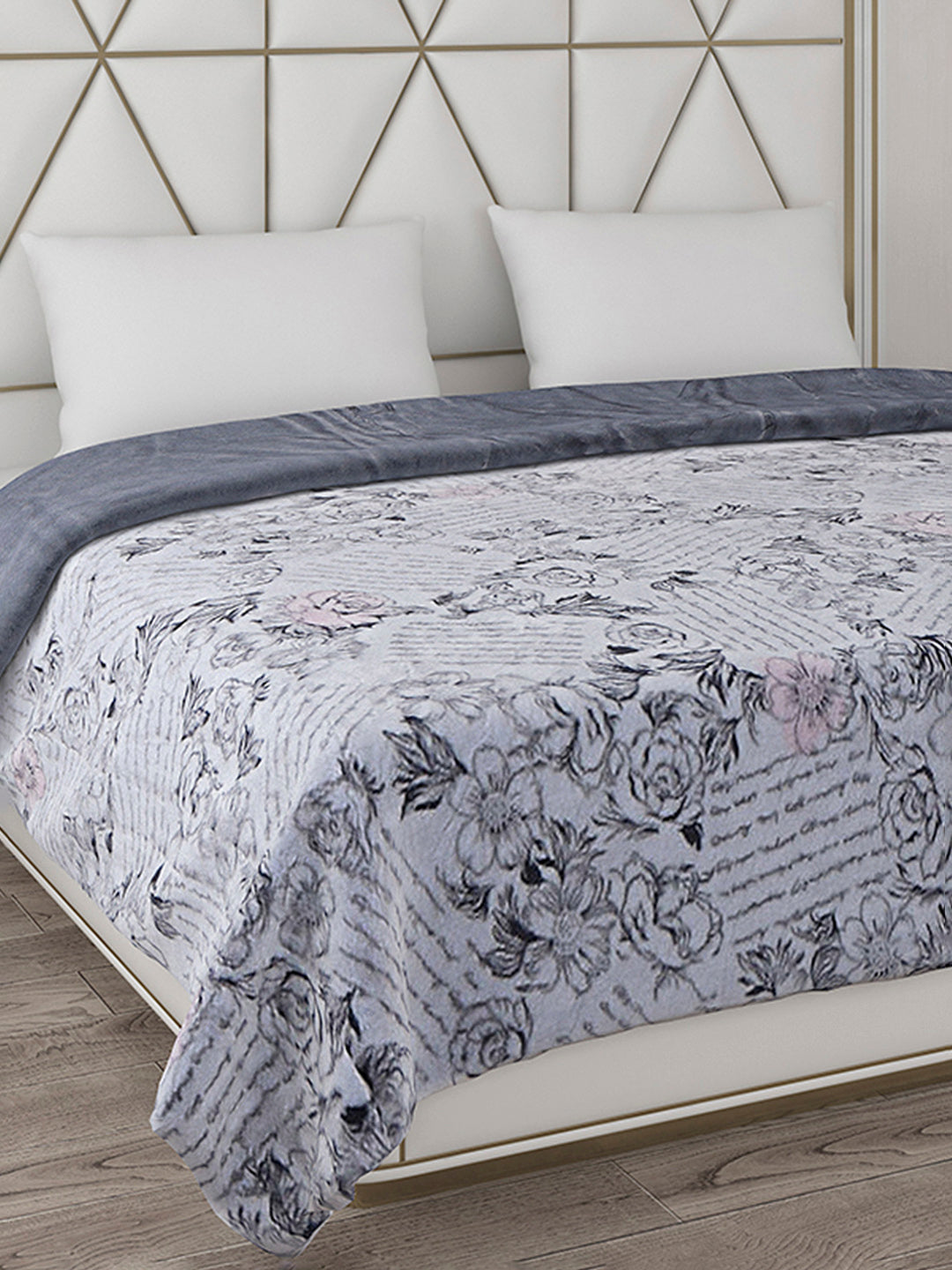 Printed Double Bed Blanket for Heavy Winter -2 Ply