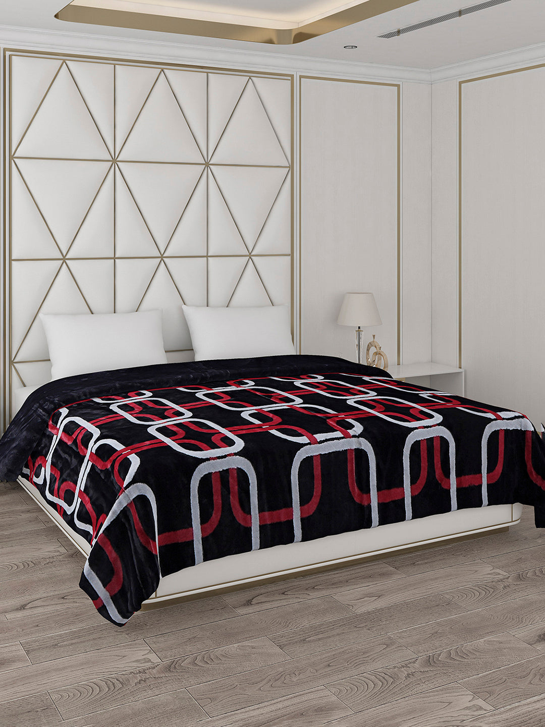 Printed Double Bed Blanket for Heavy Winter -2 Ply