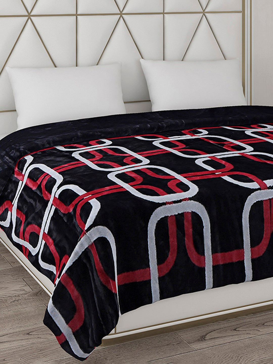 Printed Double Bed Blanket for Heavy Winter -2 Ply