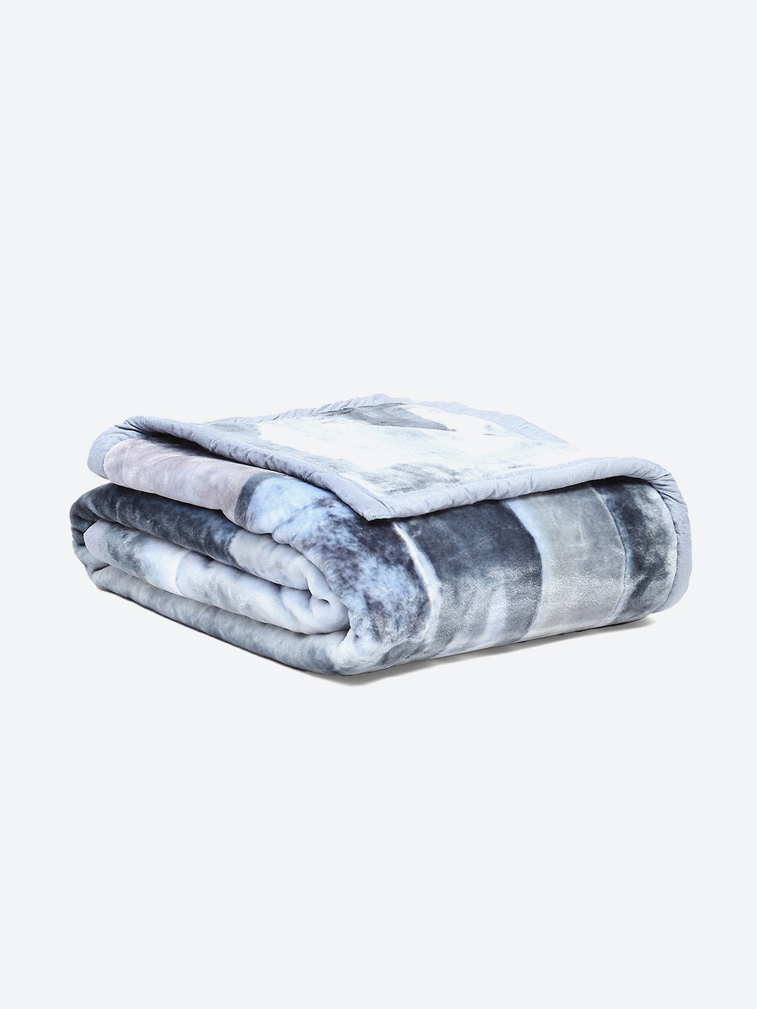 Printed Double Bed Blanket for Mild Winter -1 Ply