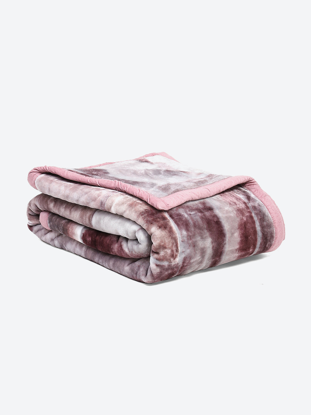 Printed Double Bed Blanket for Mild Winter -1 Ply