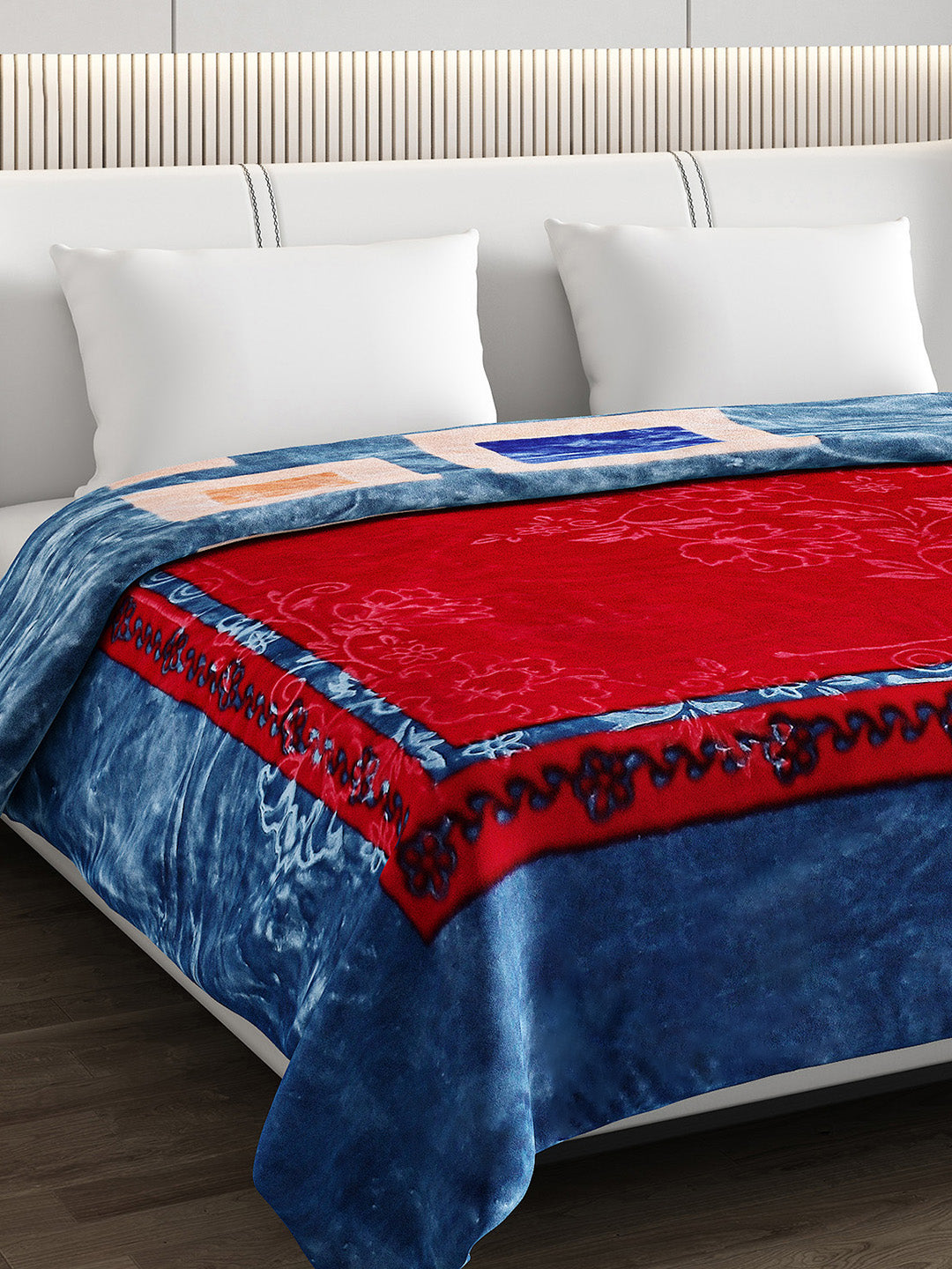 Printed Double Bed Blanket for Heavy Winter -2 Ply