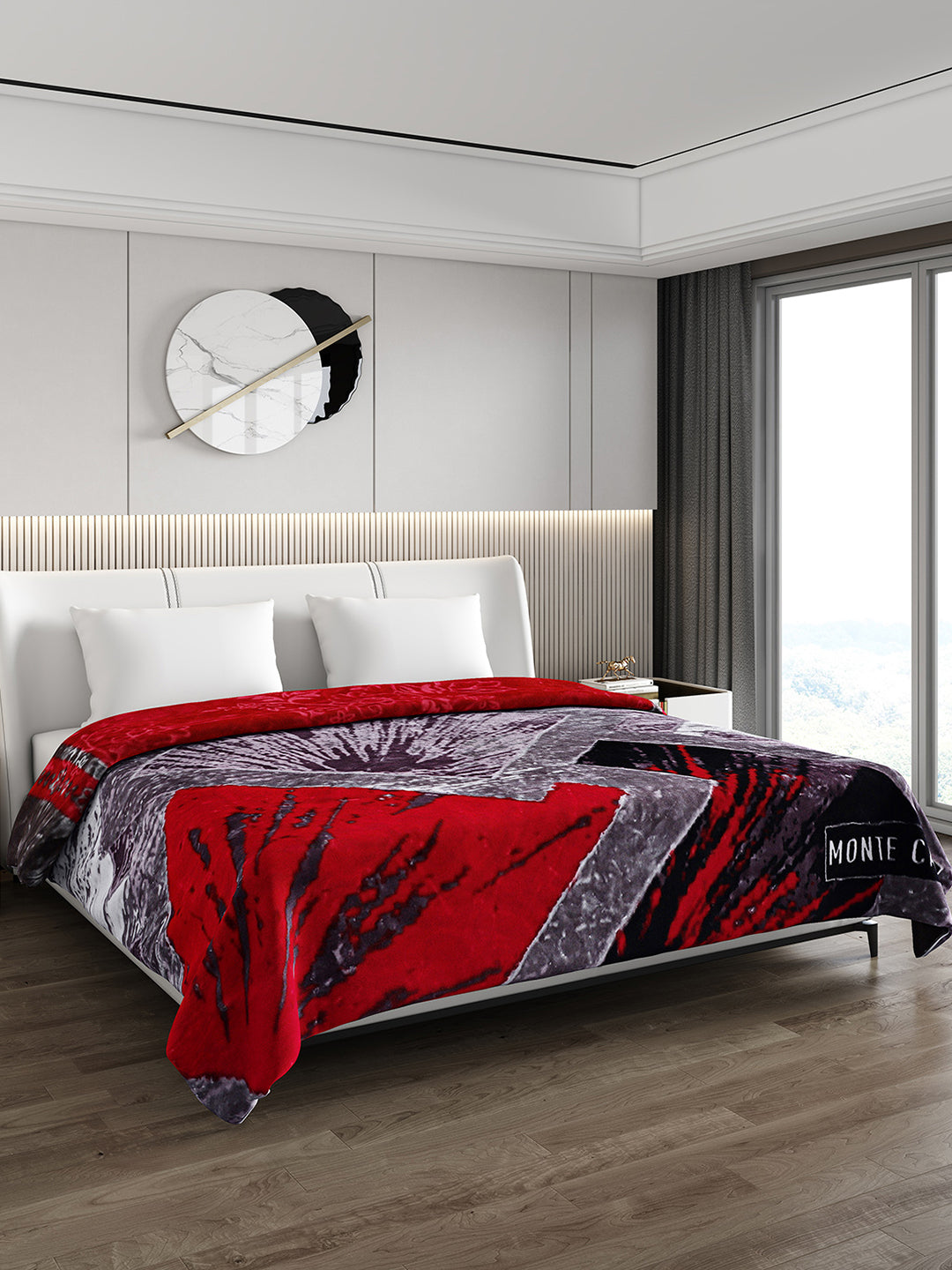 Printed Double Bed Blanket for Heavy Winter -2 Ply