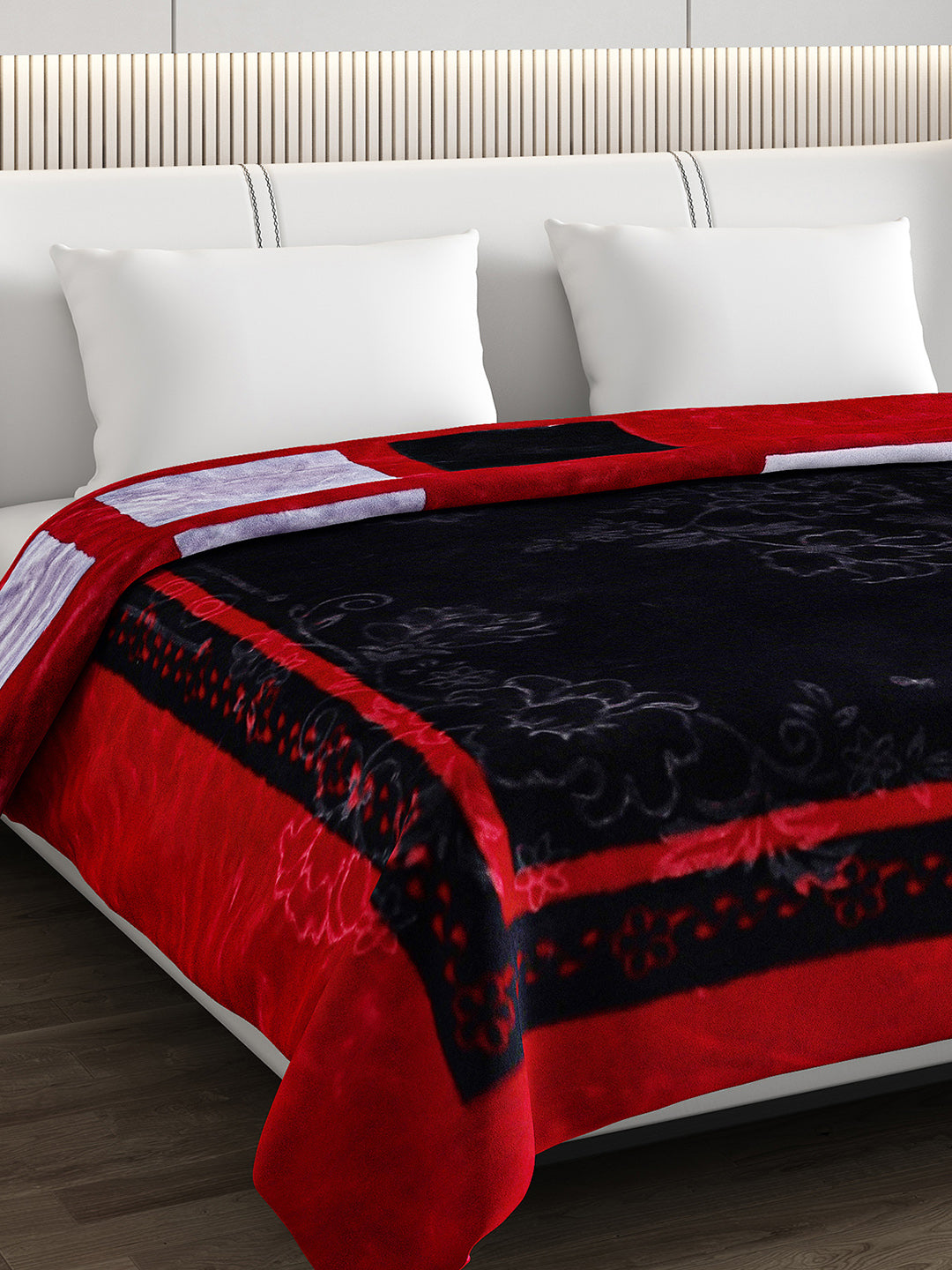 Printed Double Bed Blanket for Heavy Winter -2 Ply