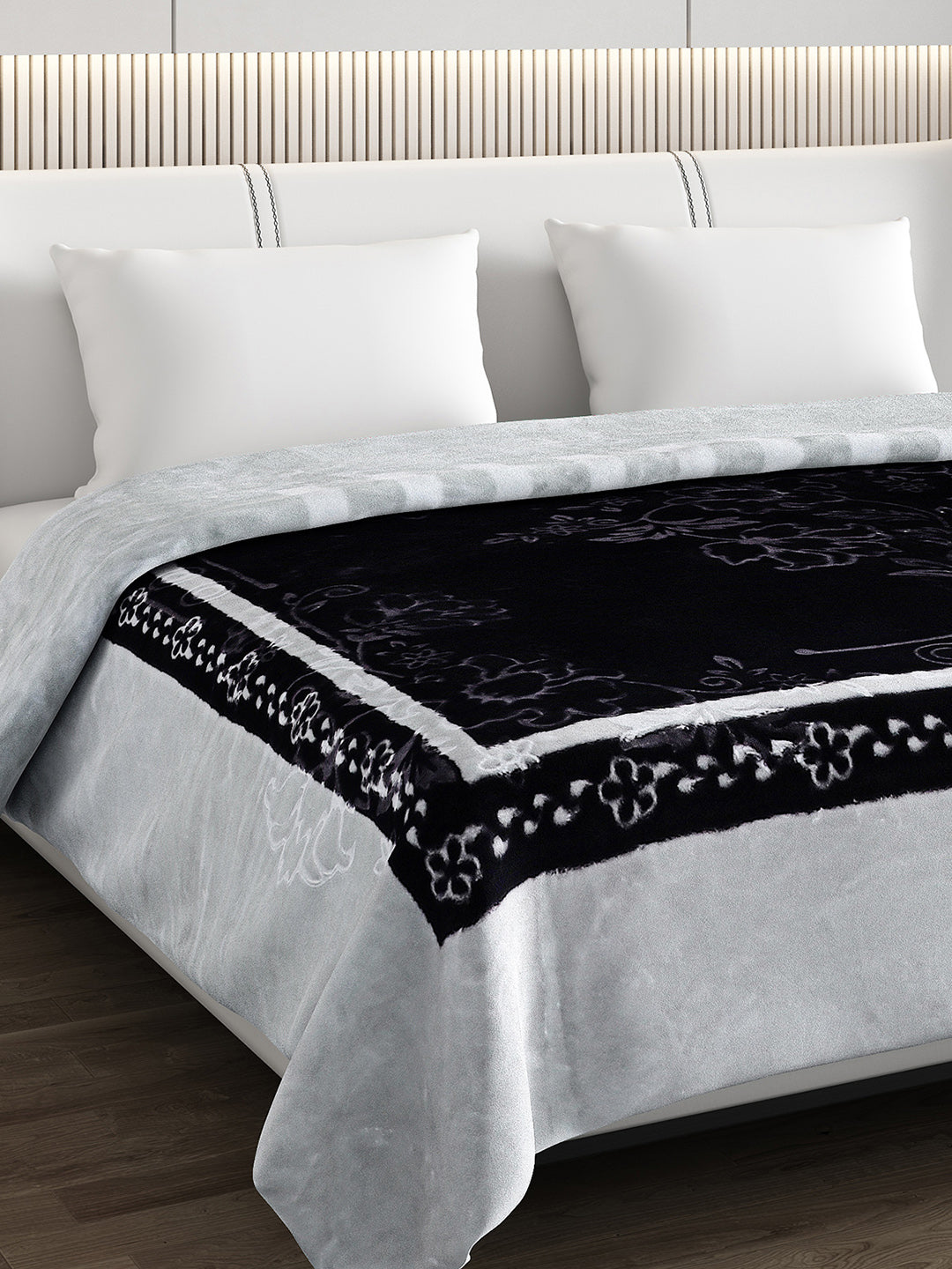 Printed Double Bed Blanket for Heavy Winter -2 Ply