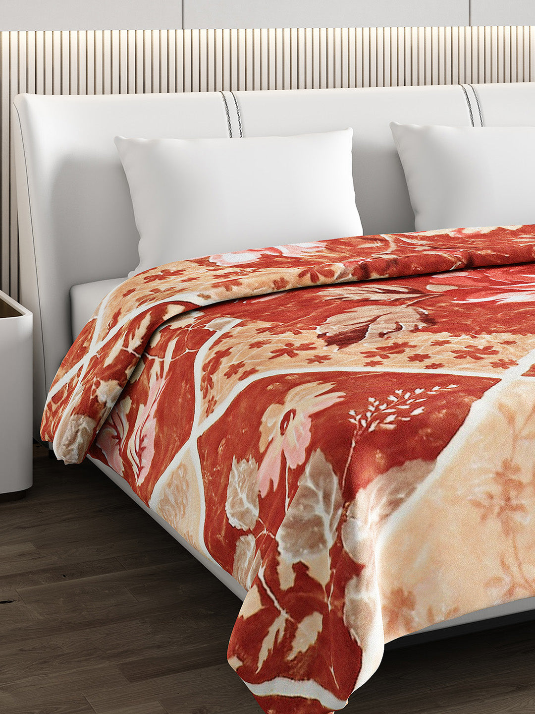 Printed Double Bed Blanket for Heavy Winter -2 Ply