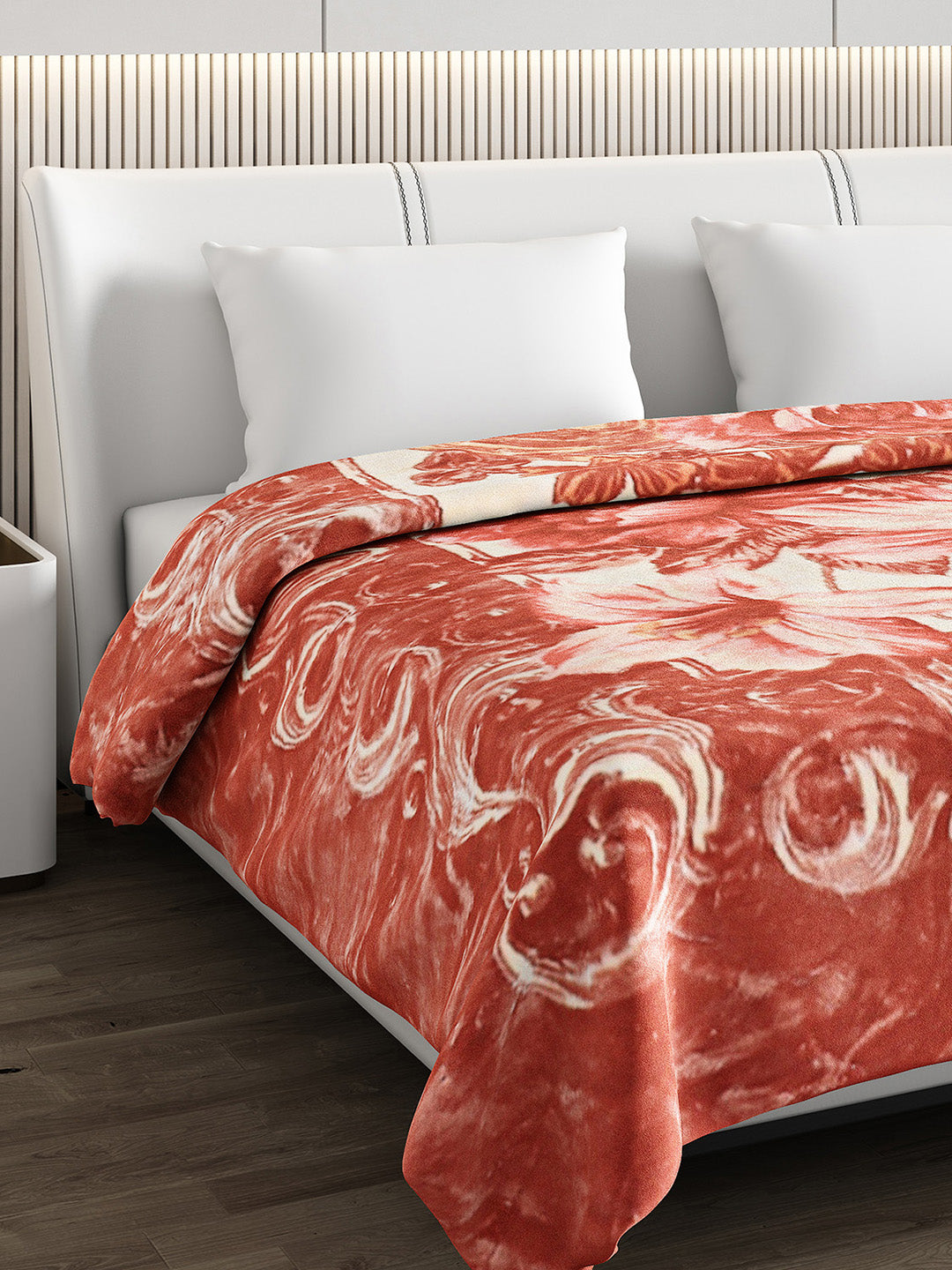 Printed Double Bed Blanket for Heavy Winter -2 Ply