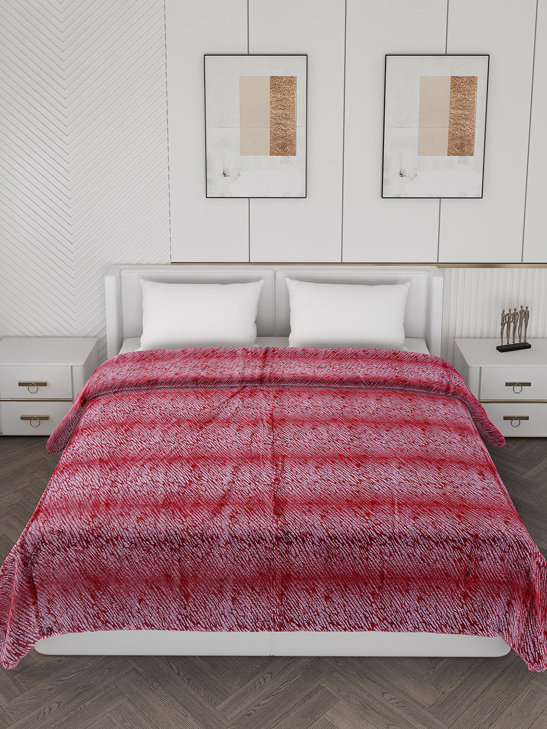 Printed Double Bed Blanket for Heavy Winter -2 Ply